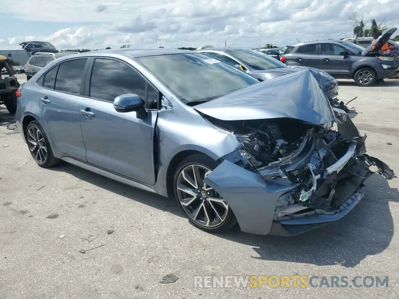 4 Photograph of a damaged car JTDS4MCE8NJ087806 TOYOTA COROLLA 2022