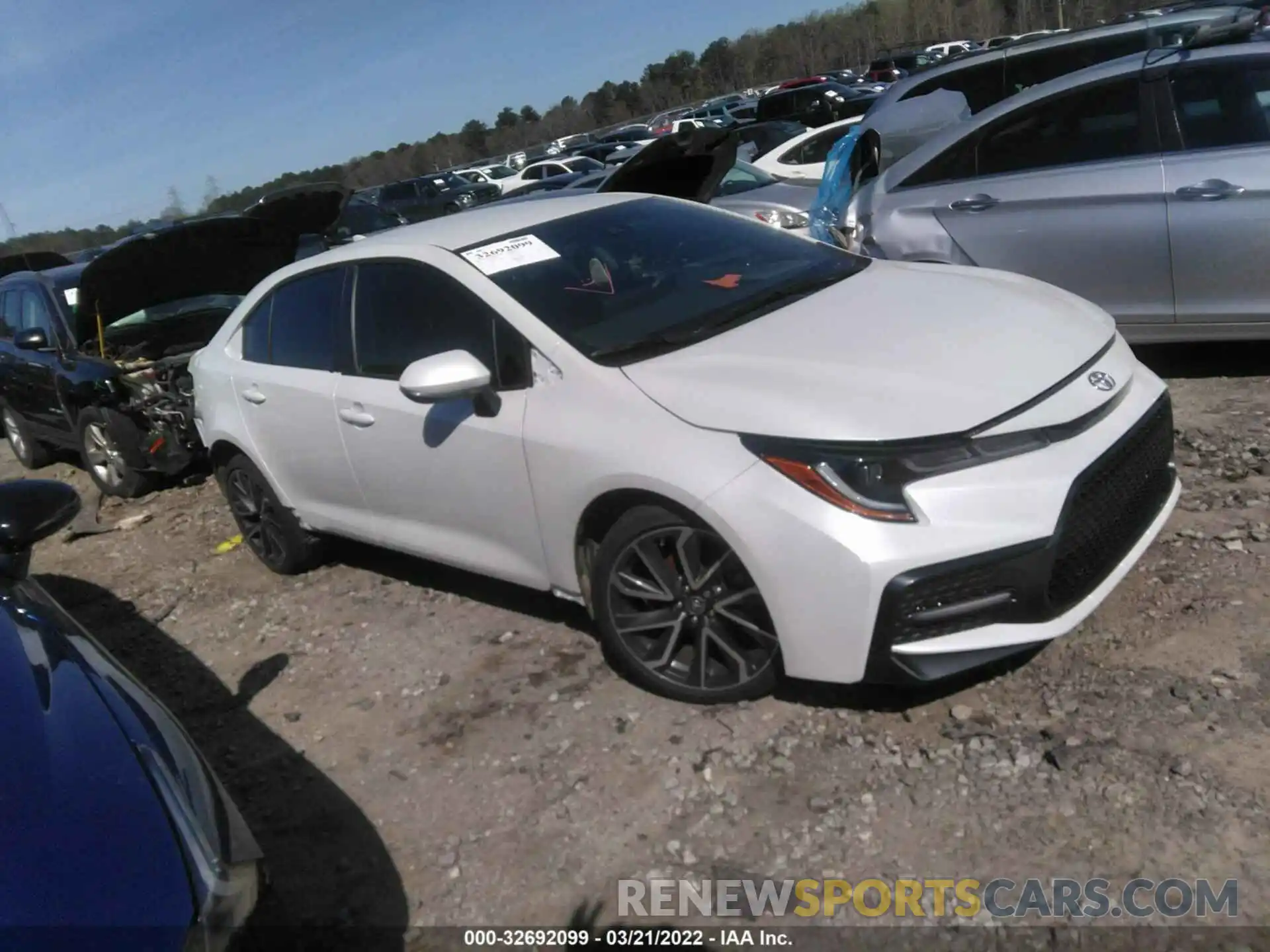 1 Photograph of a damaged car JTDS4MCE9NJ084610 TOYOTA COROLLA 2022