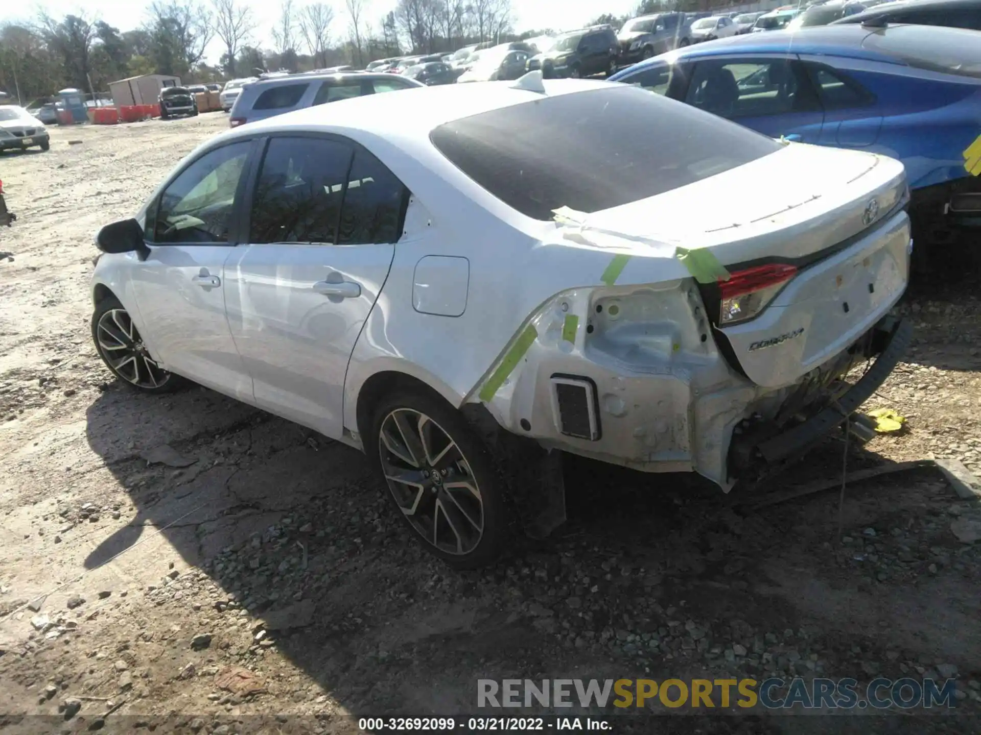 3 Photograph of a damaged car JTDS4MCE9NJ084610 TOYOTA COROLLA 2022