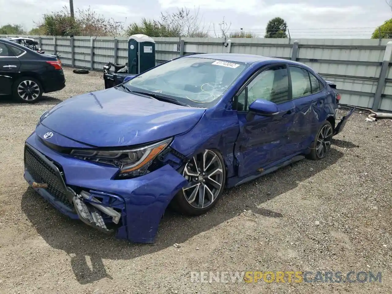 2 Photograph of a damaged car JTDS4MCE9NJ085126 TOYOTA COROLLA 2022