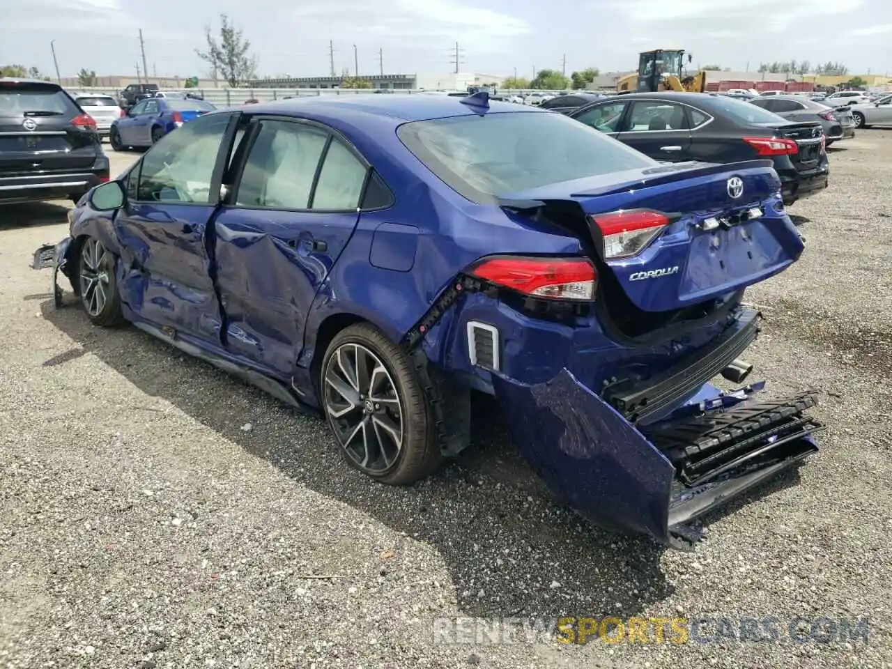 3 Photograph of a damaged car JTDS4MCE9NJ085126 TOYOTA COROLLA 2022