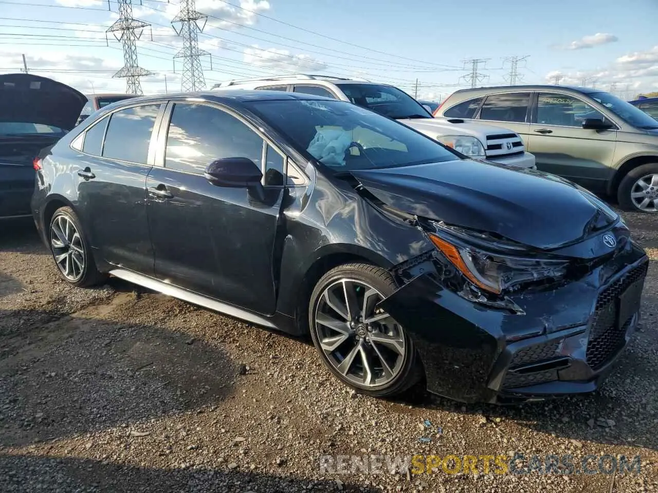 4 Photograph of a damaged car JTDS4MCE9NJ085773 TOYOTA COROLLA 2022