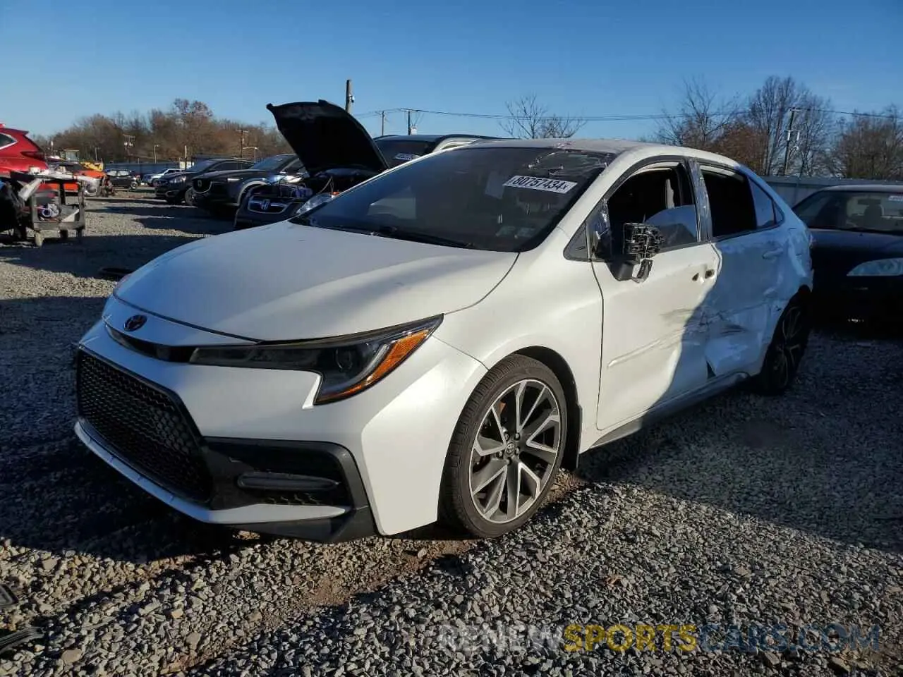 1 Photograph of a damaged car JTDS4MCE9NJ087071 TOYOTA COROLLA 2022