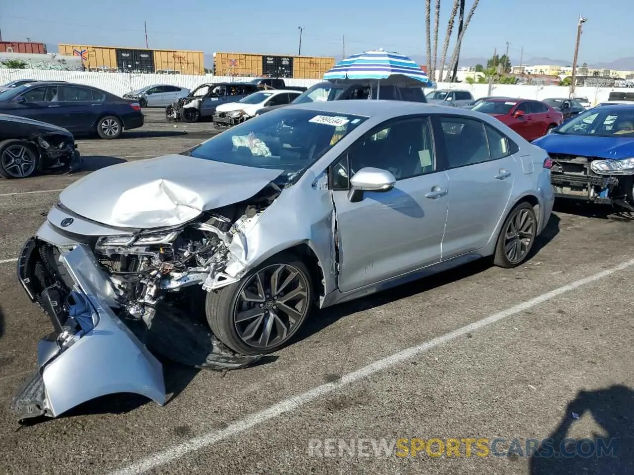 1 Photograph of a damaged car JTDS4MCEXN3511023 TOYOTA COROLLA 2022