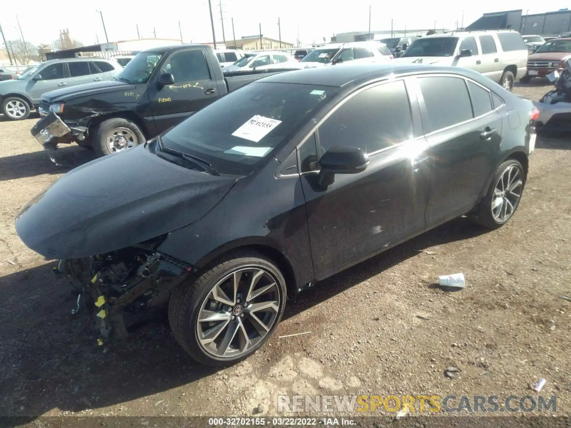 2 Photograph of a damaged car JTDS4MCEXNJ092344 TOYOTA COROLLA 2022