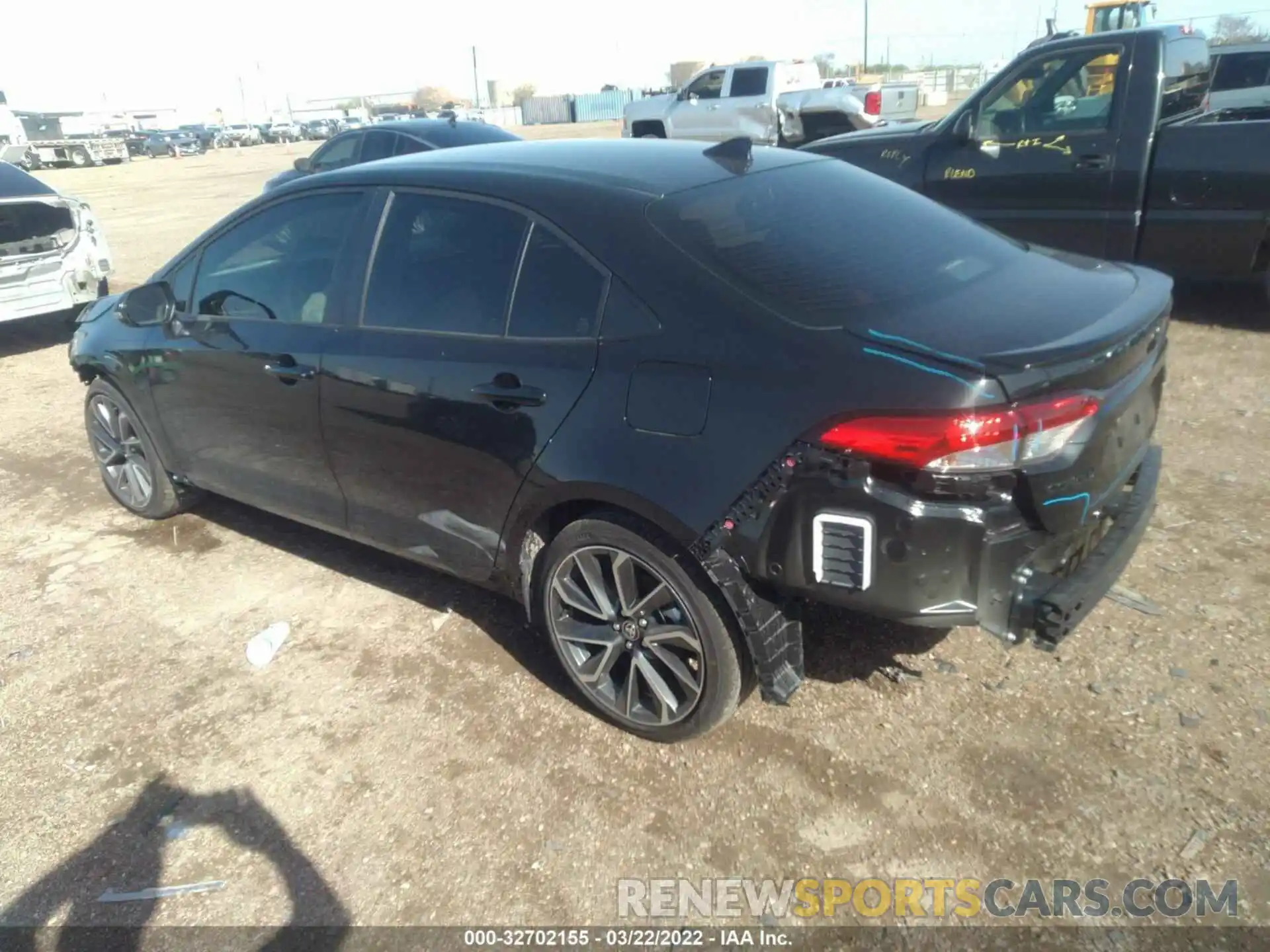 3 Photograph of a damaged car JTDS4MCEXNJ092344 TOYOTA COROLLA 2022