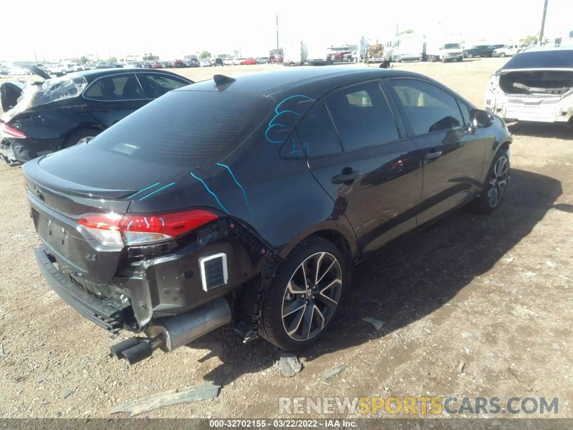 4 Photograph of a damaged car JTDS4MCEXNJ092344 TOYOTA COROLLA 2022