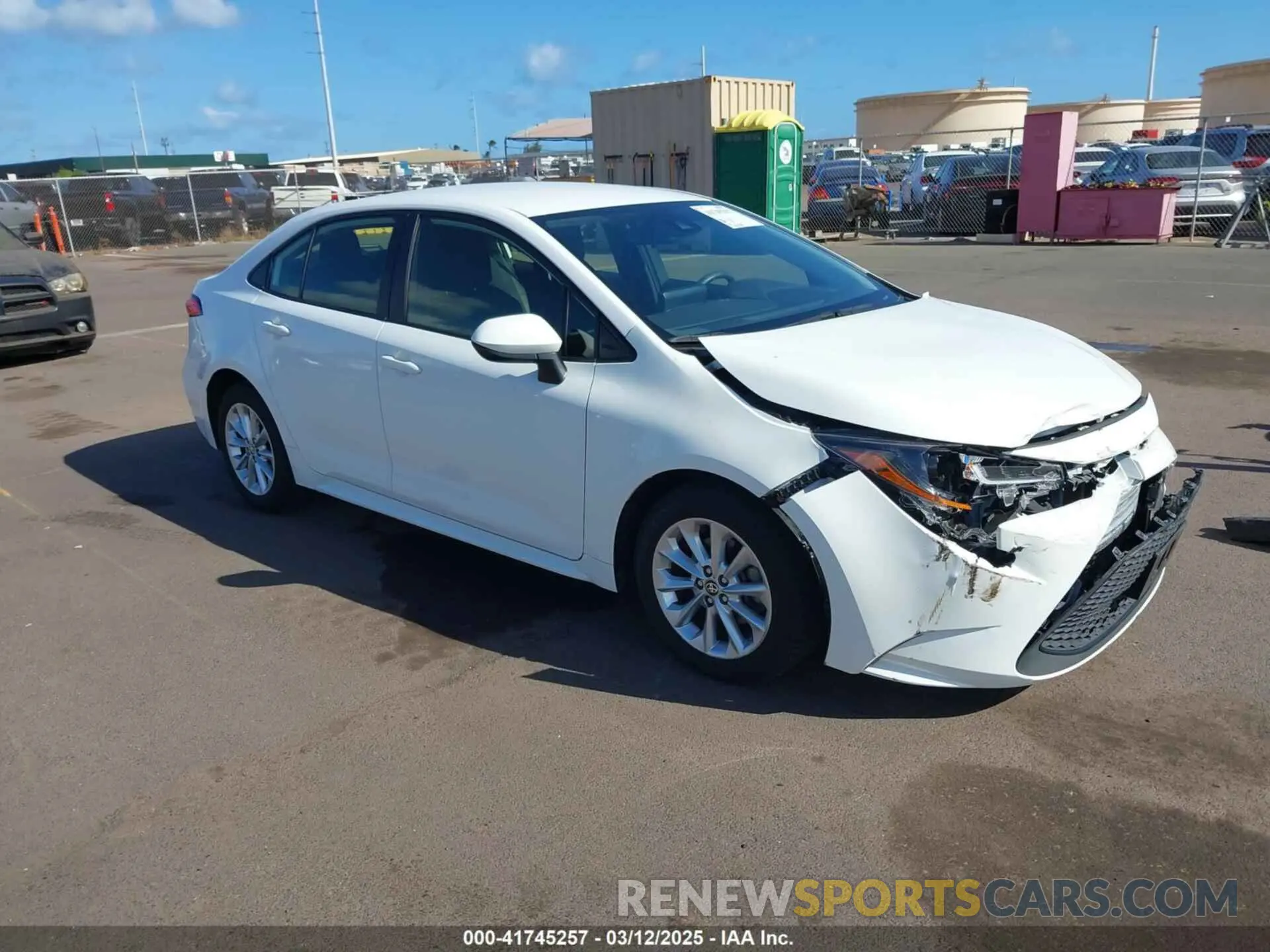 1 Photograph of a damaged car JTDVPMAE0N3022606 TOYOTA COROLLA 2022