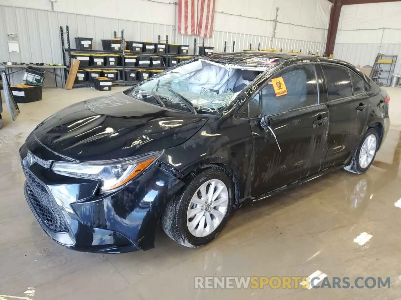 1 Photograph of a damaged car JTDVPMAE2NJ195376 TOYOTA COROLLA 2022