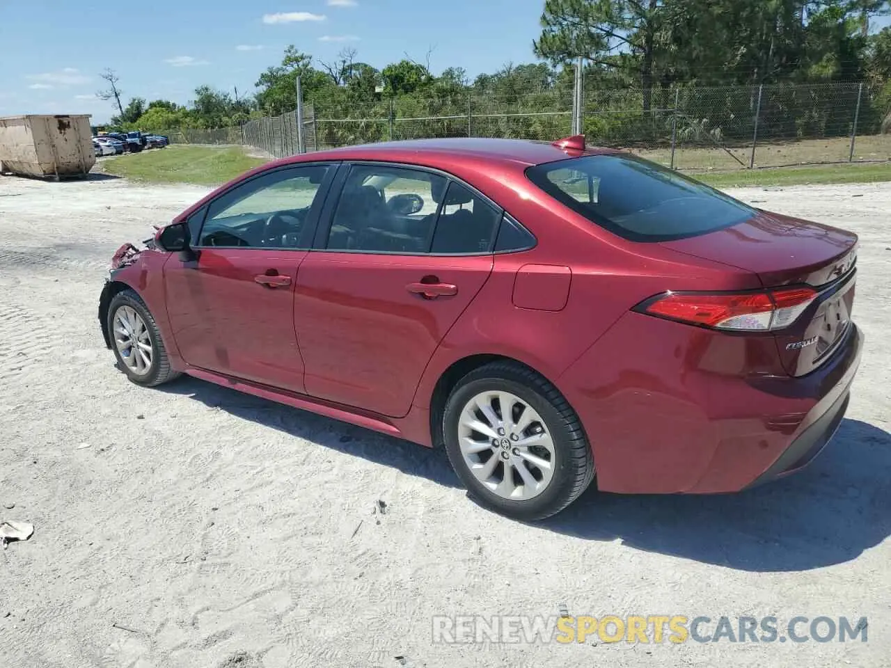 2 Photograph of a damaged car JTDVPMAE4NJ221959 TOYOTA COROLLA 2022