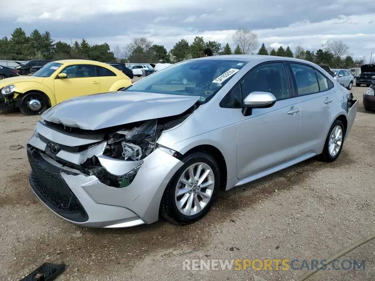 1 Photograph of a damaged car JTDVPMAE8NJ194216 TOYOTA COROLLA 2022