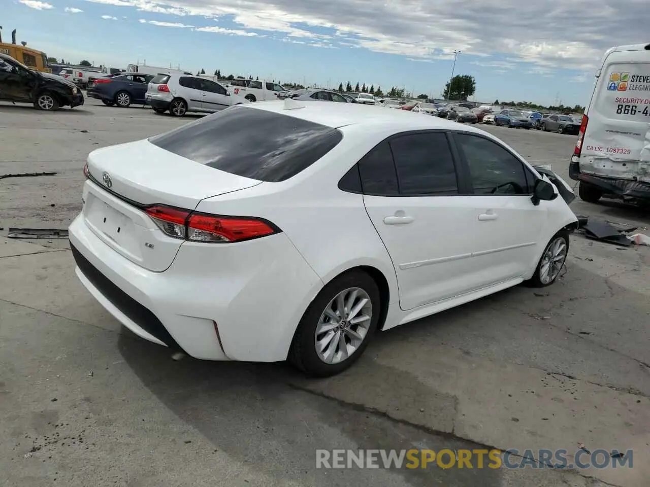 3 Photograph of a damaged car JTDVPMAEXN3032060 TOYOTA COROLLA 2022