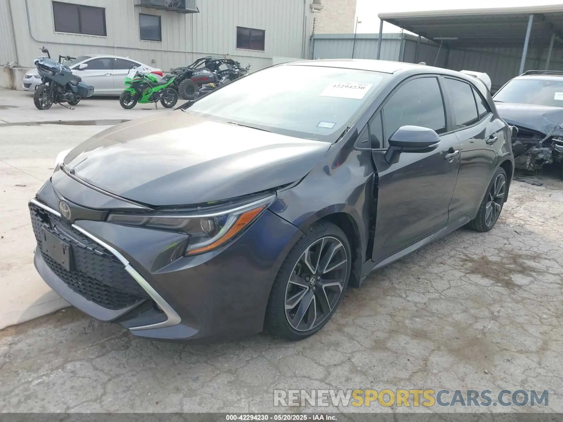 2 Photograph of a damaged car JTNA4MBE4N3183347 TOYOTA COROLLA 2022