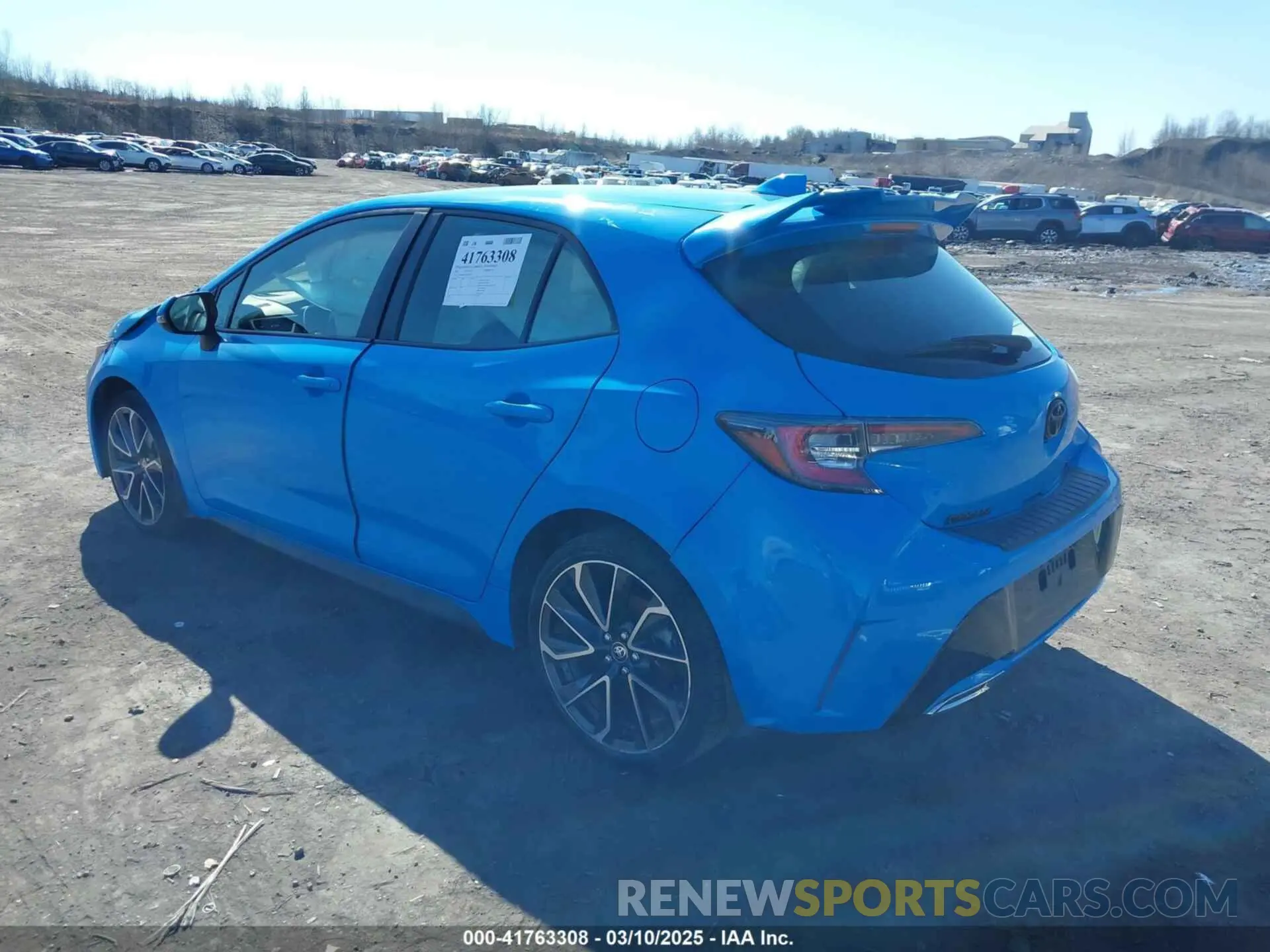 3 Photograph of a damaged car JTNA4MBE9N3186812 TOYOTA COROLLA 2022