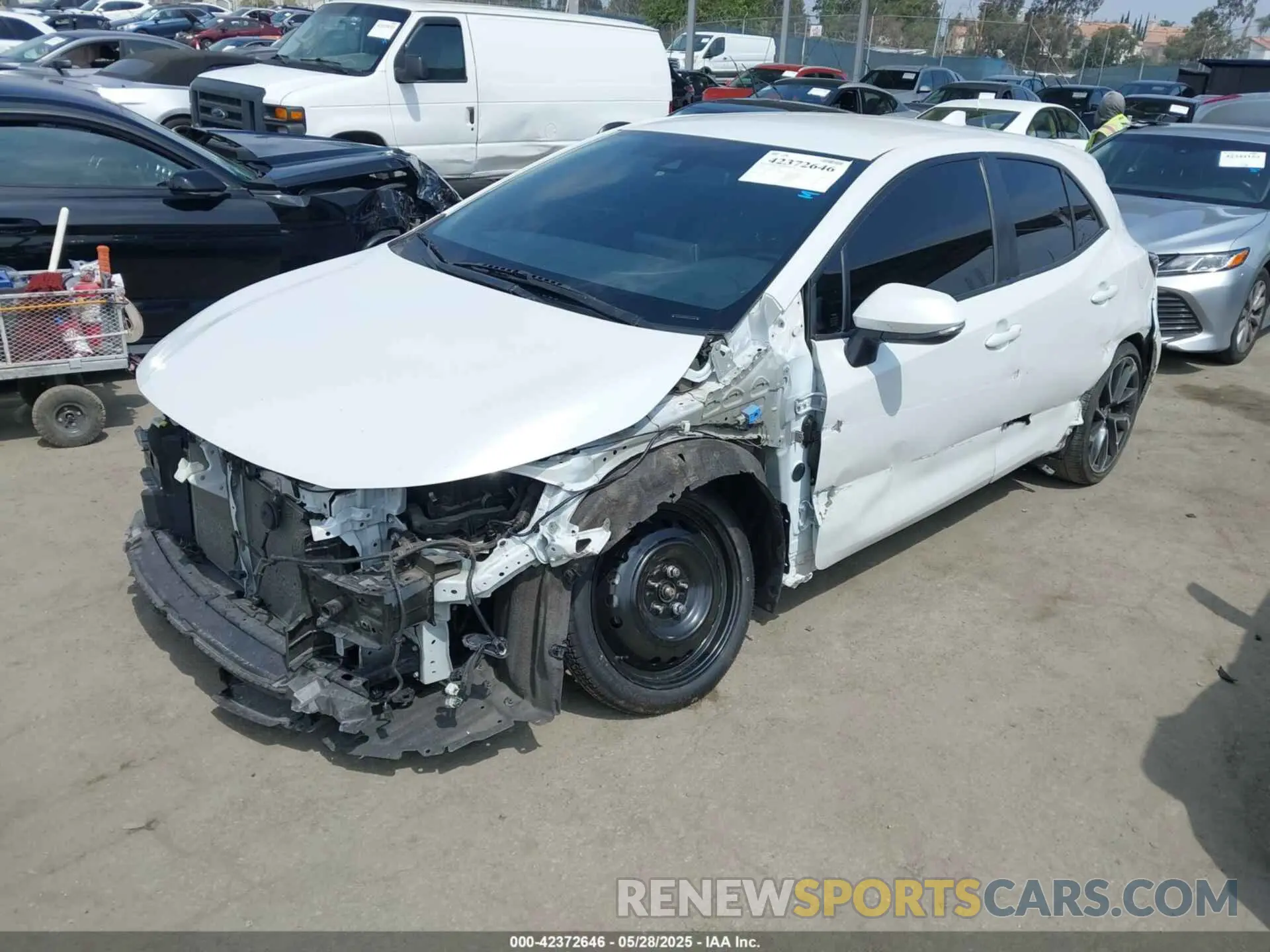 2 Photograph of a damaged car JTNA4MBEXN3175768 TOYOTA COROLLA 2022