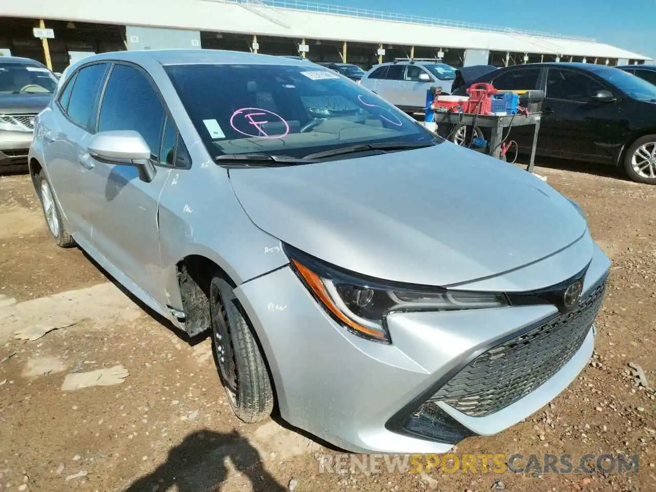 1 Photograph of a damaged car JTNB4MBEXN3150311 TOYOTA COROLLA 2022