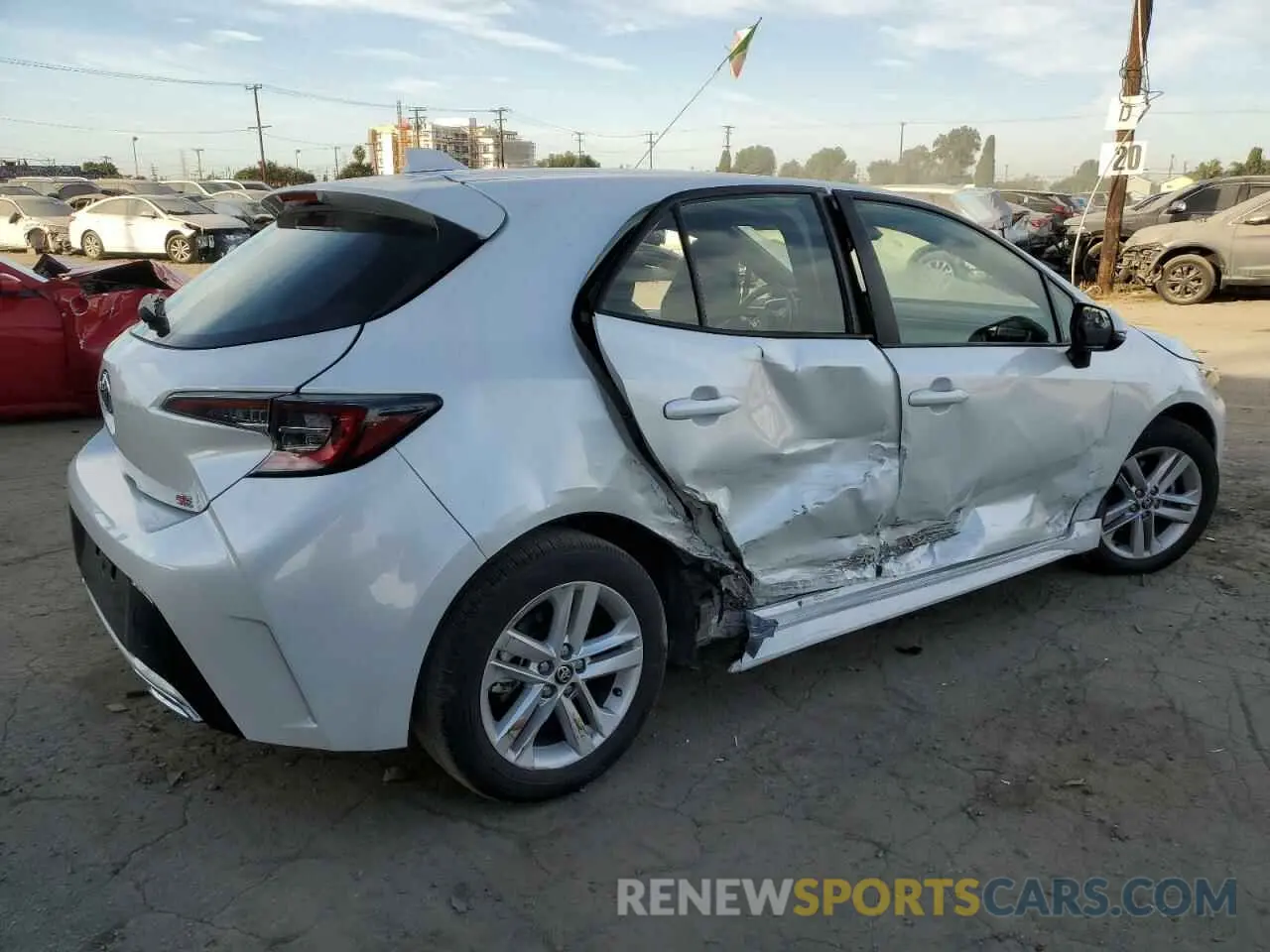 3 Photograph of a damaged car JTND4MBE4N3187816 TOYOTA COROLLA 2022