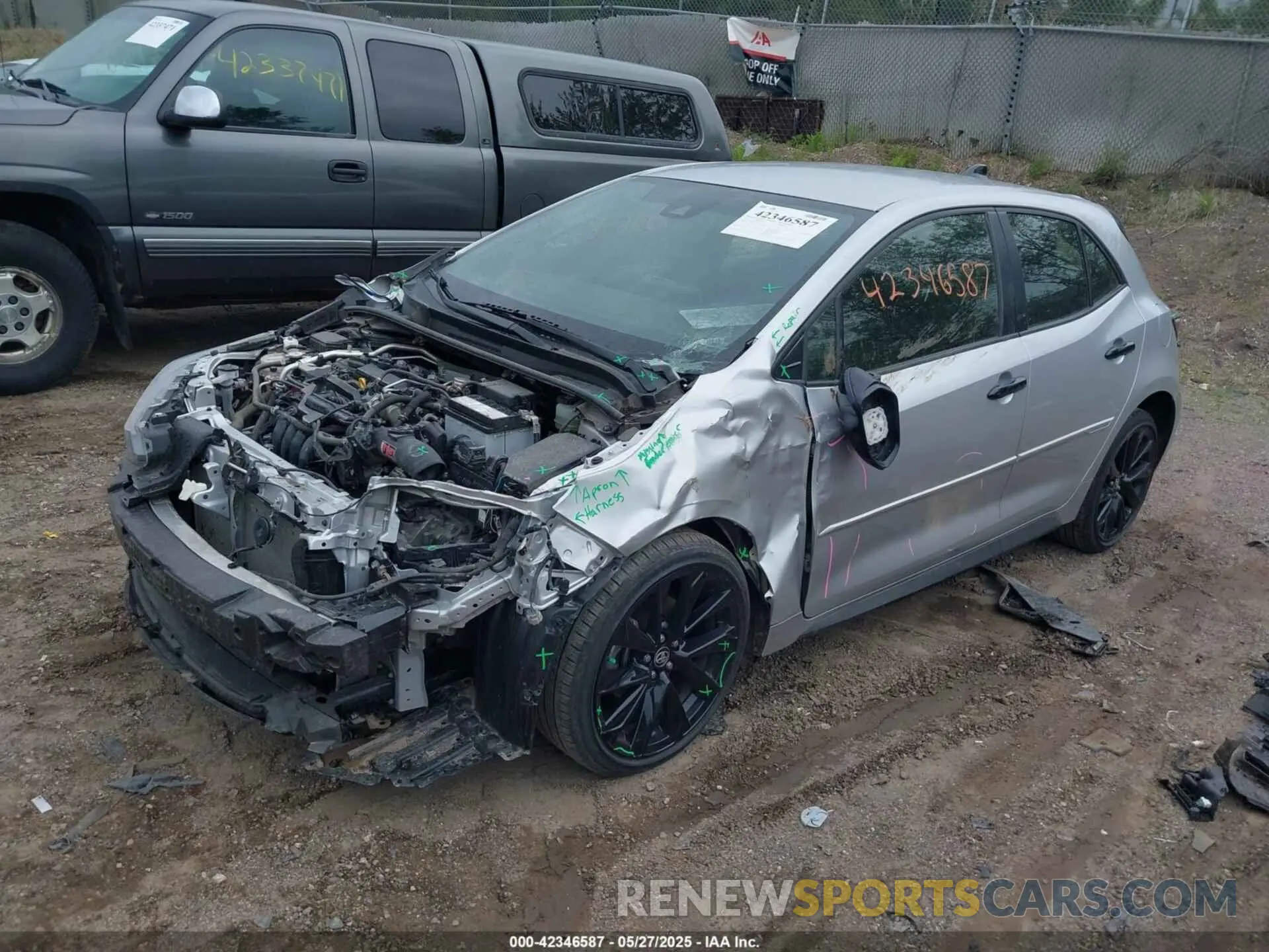 2 Photograph of a damaged car JTND4MBE5N3174928 TOYOTA COROLLA 2022