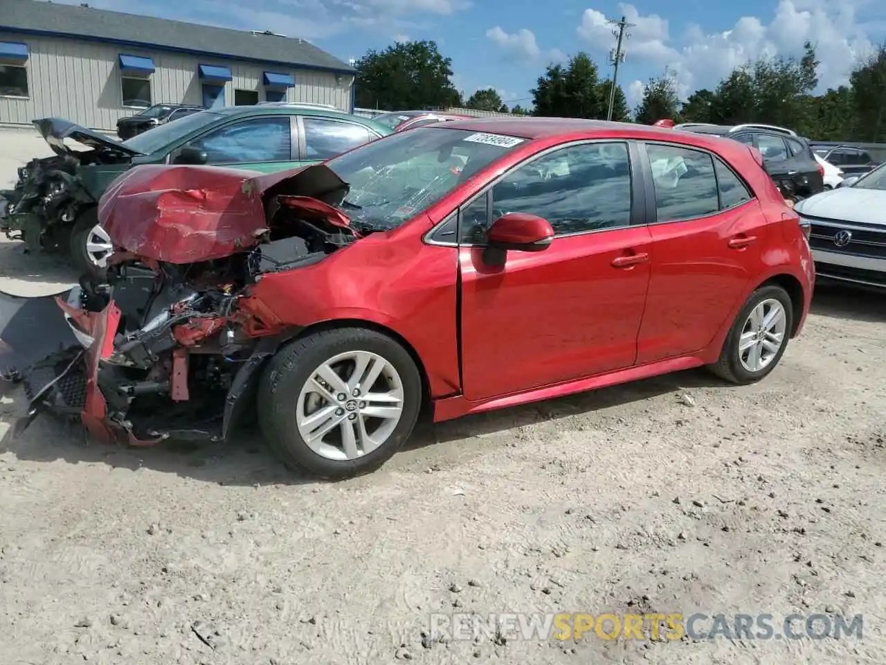 1 Photograph of a damaged car JTND4MBE7N3186398 TOYOTA COROLLA 2022