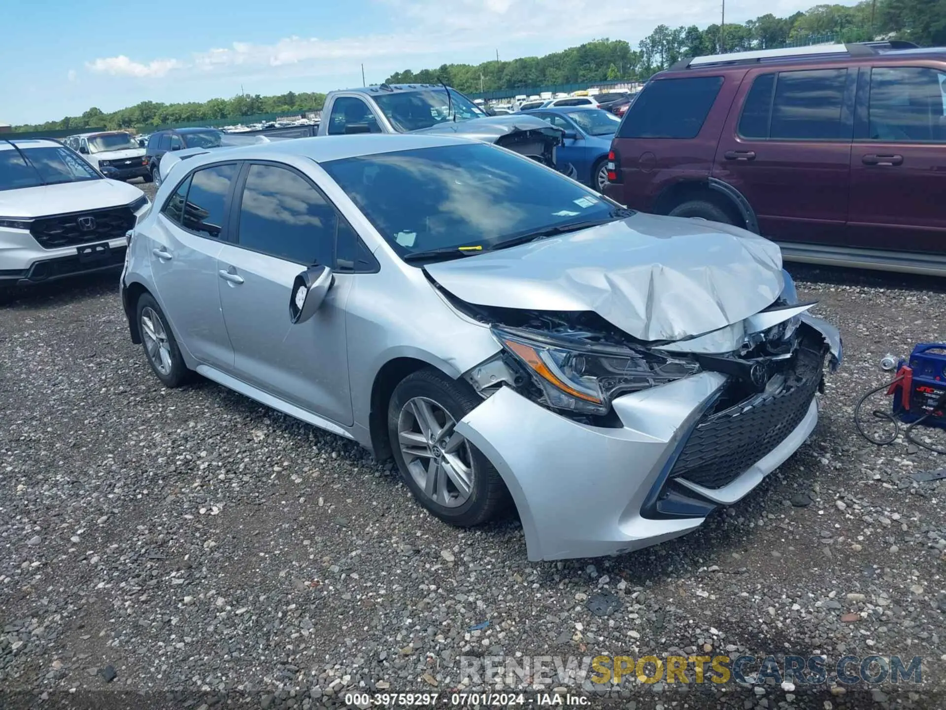 1 Photograph of a damaged car JTND4MBE7N3187728 TOYOTA COROLLA 2022