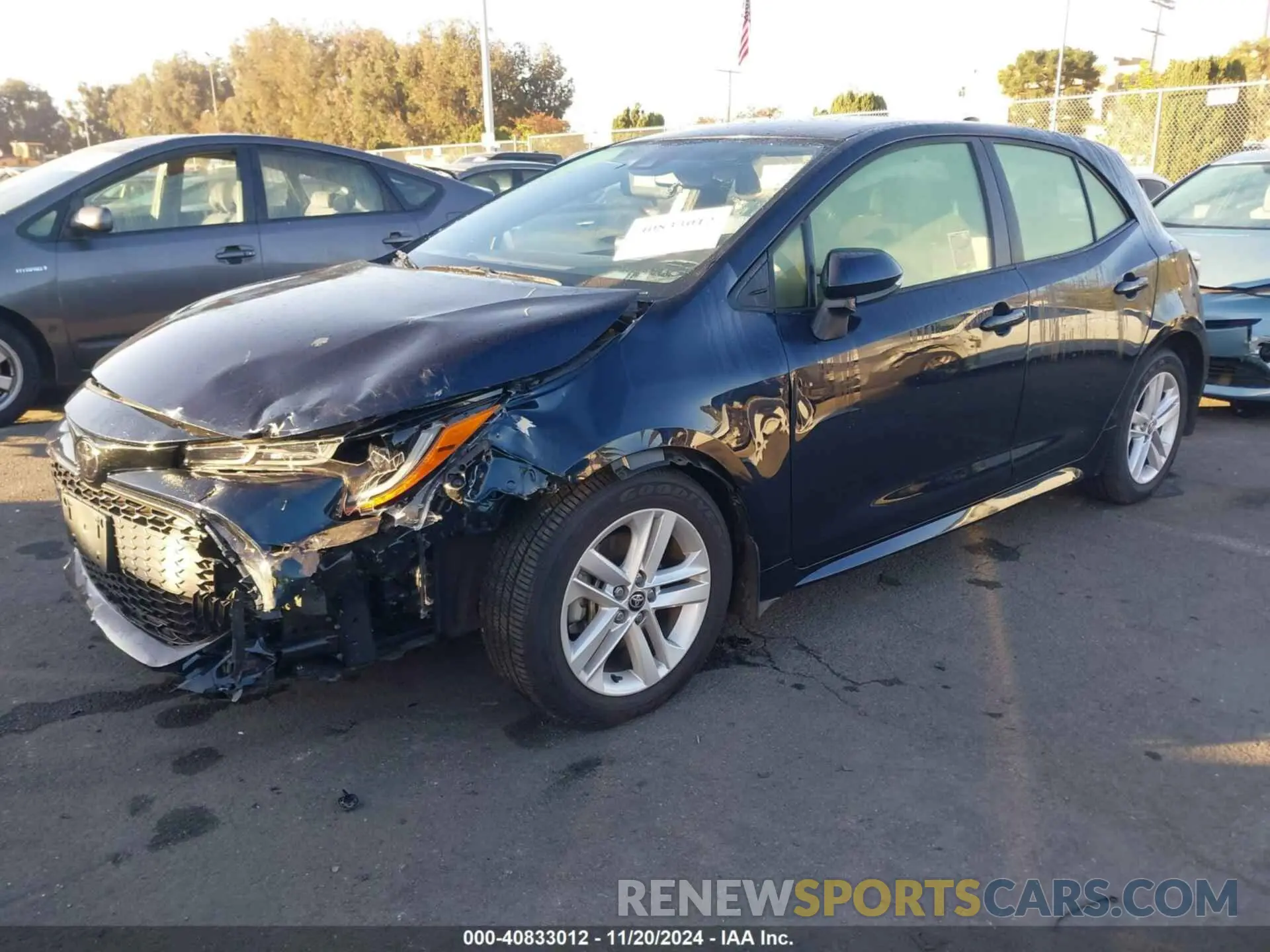 2 Photograph of a damaged car JTND4MBE8N3181128 TOYOTA COROLLA 2022