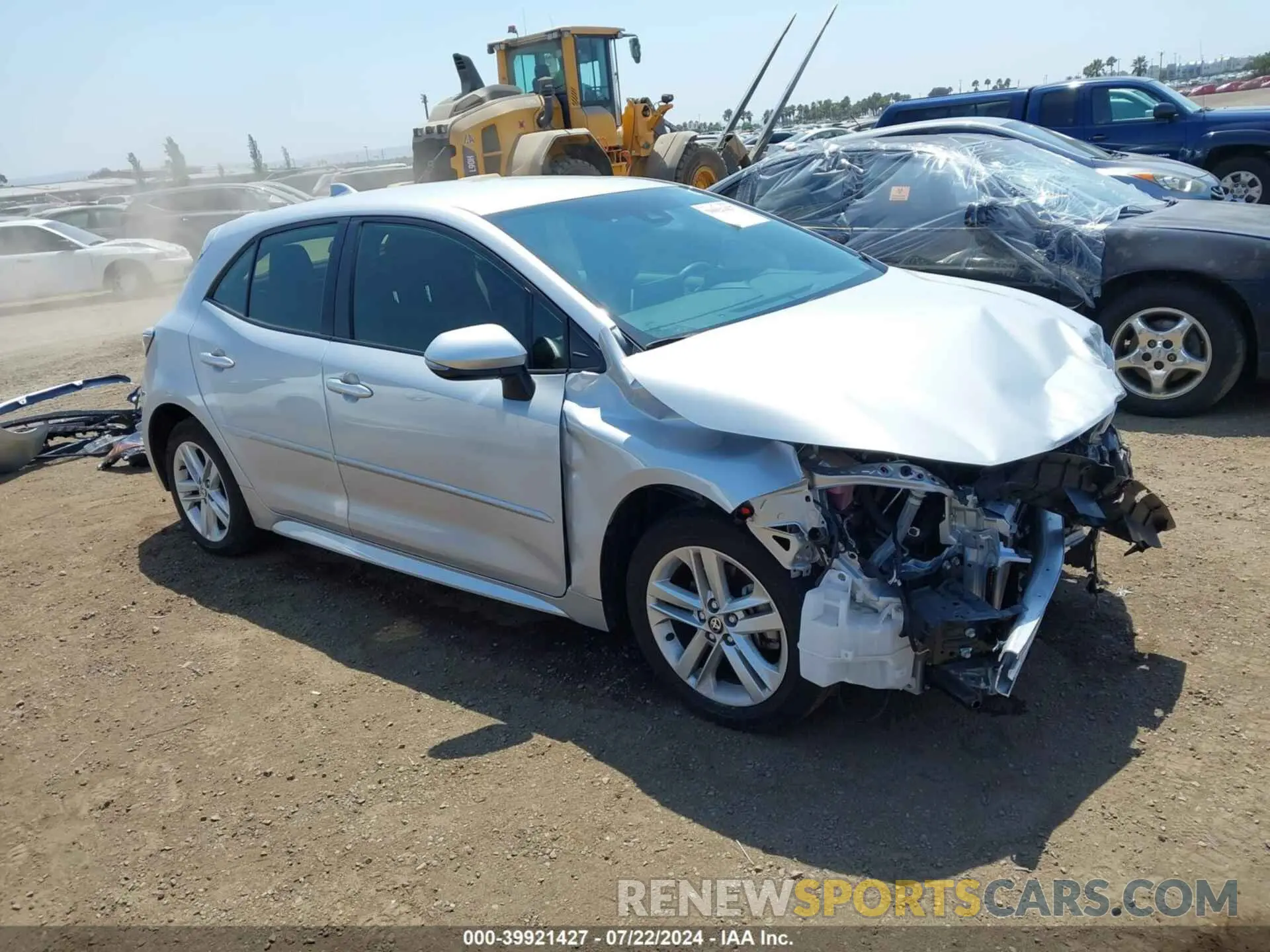 1 Photograph of a damaged car JTND4MBE8N3182215 TOYOTA COROLLA 2022