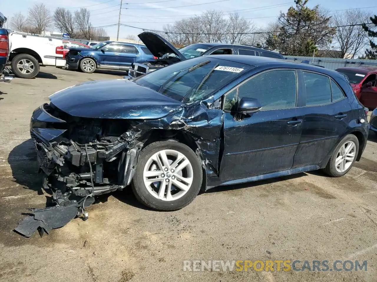 1 Photograph of a damaged car JTND4MBEXN3162628 TOYOTA COROLLA 2022