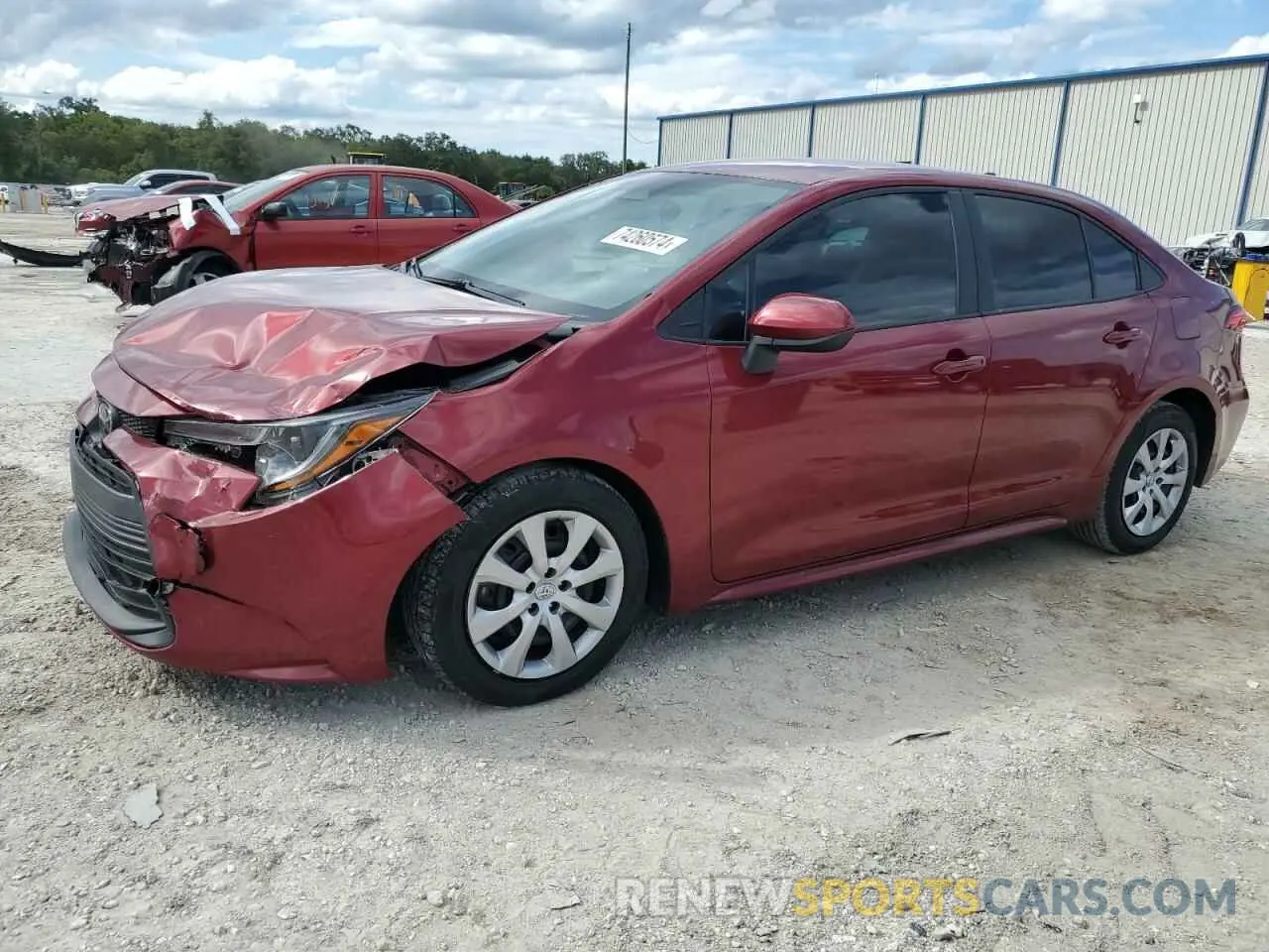 1 Photograph of a damaged car 5YFB4MDE0PP016533 TOYOTA COROLLA 2023