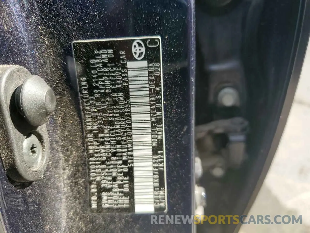 12 Photograph of a damaged car 5YFB4MDE0PP071855 TOYOTA COROLLA 2023