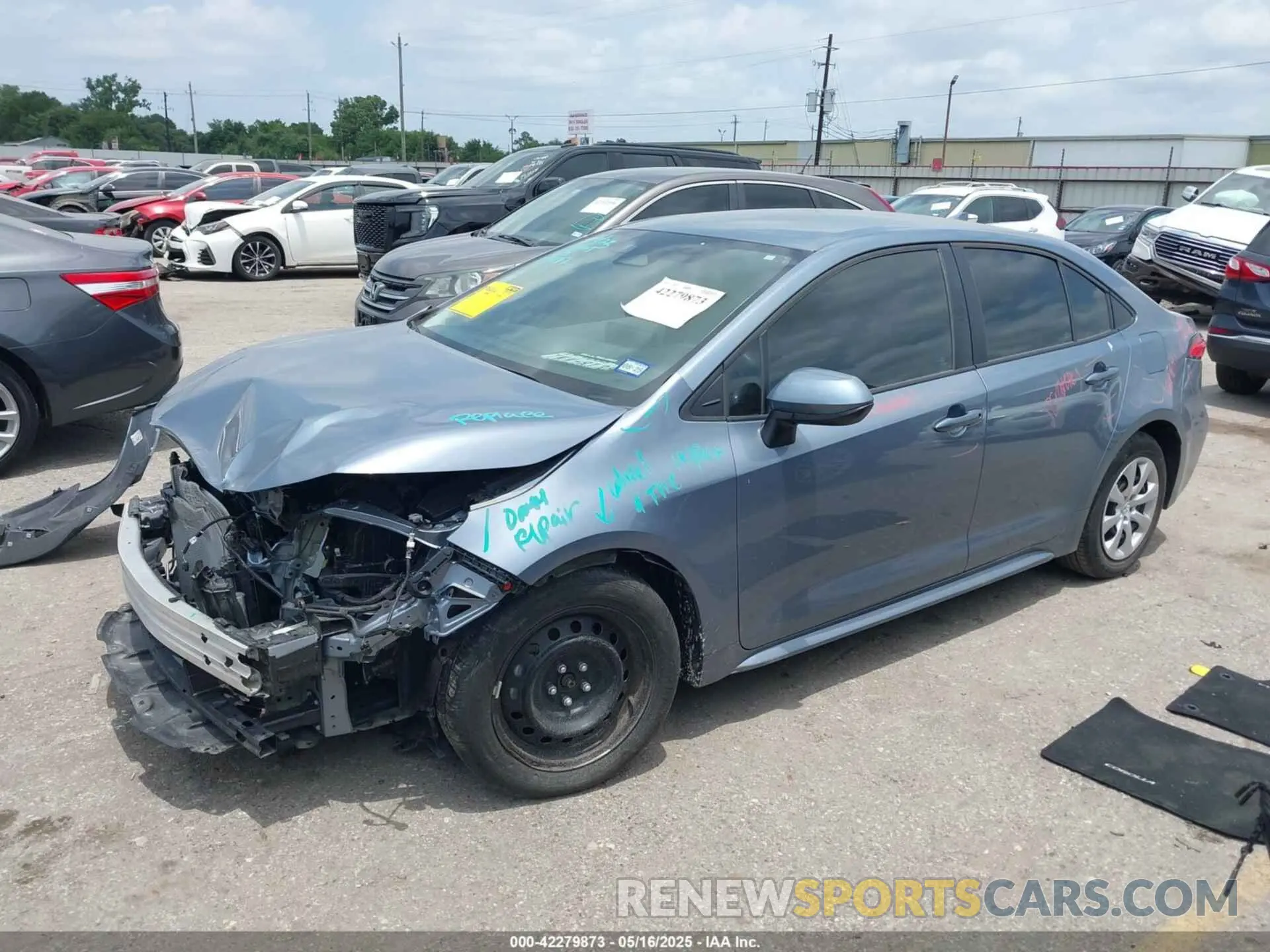 2 Photograph of a damaged car 5YFB4MDE0PP073153 TOYOTA COROLLA 2023
