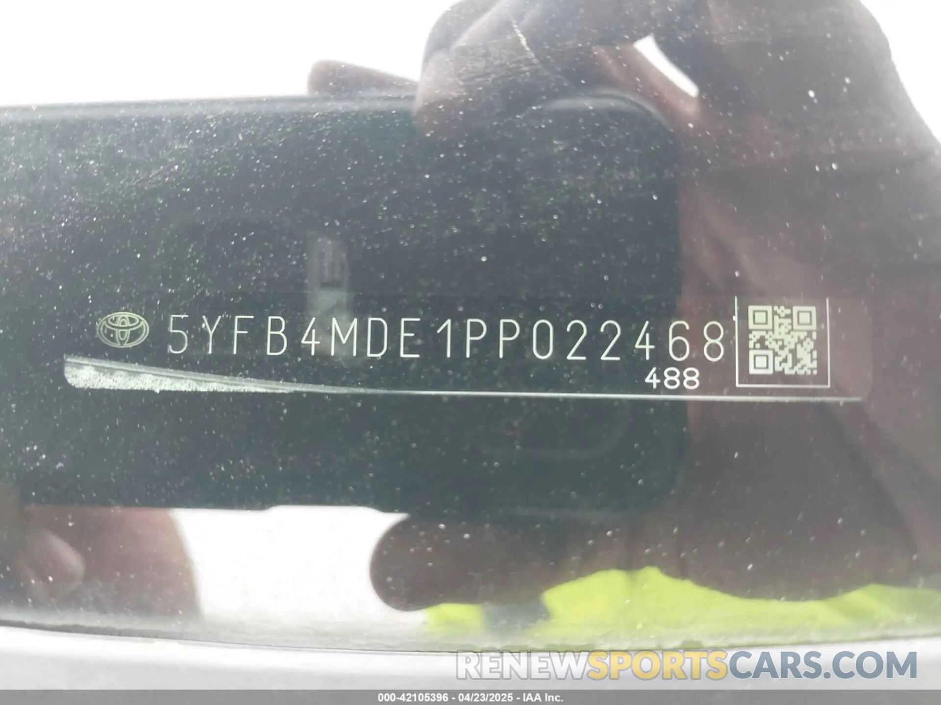 9 Photograph of a damaged car 5YFB4MDE1PP022468 TOYOTA COROLLA 2023