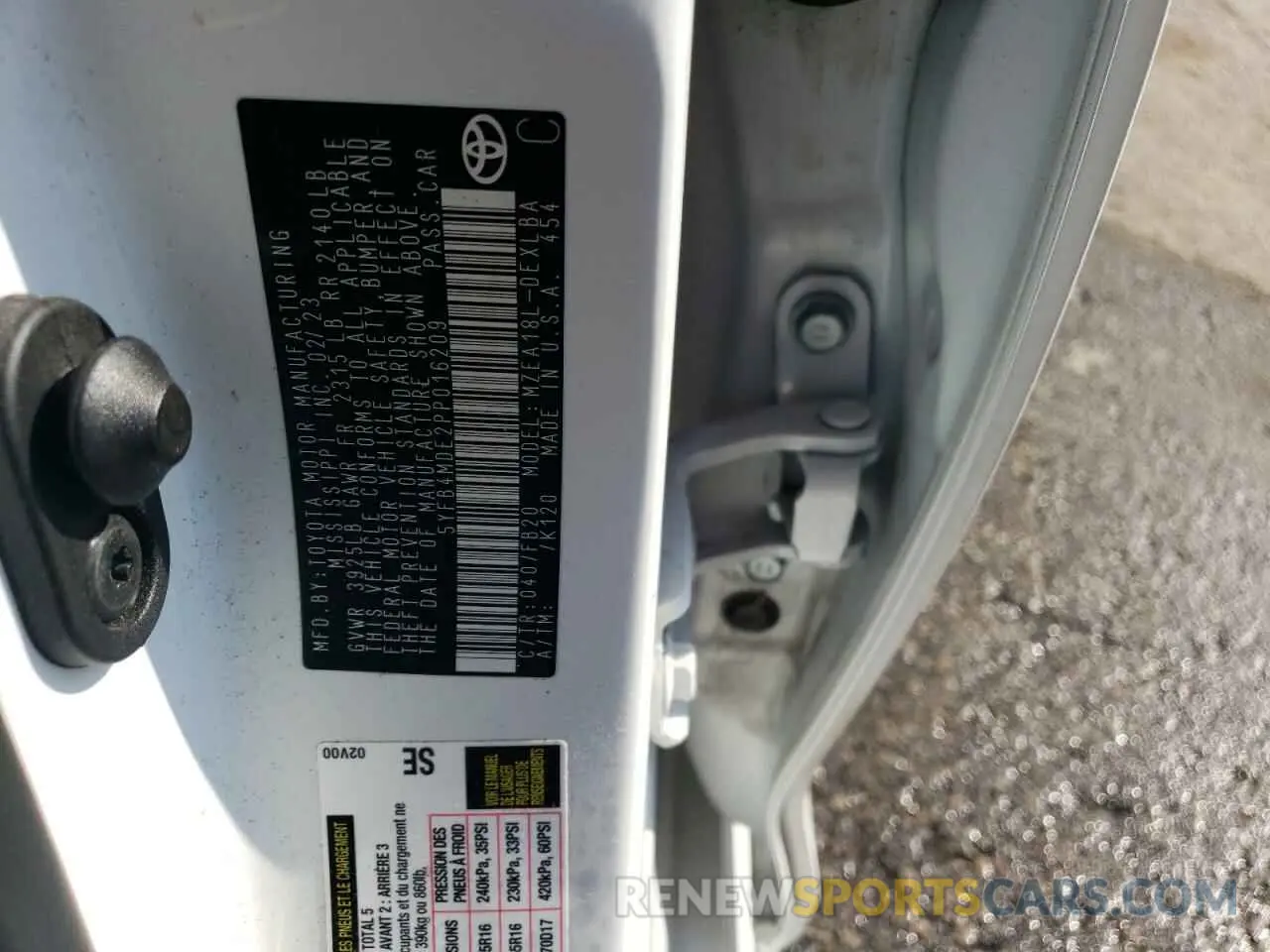 13 Photograph of a damaged car 5YFB4MDE2PP016209 TOYOTA COROLLA 2023