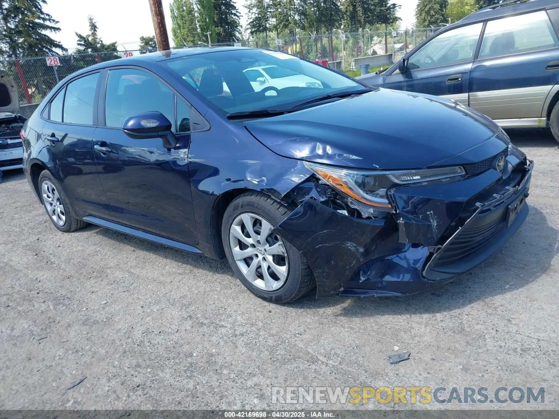 1 Photograph of a damaged car 5YFB4MDE2PP052532 TOYOTA COROLLA 2023