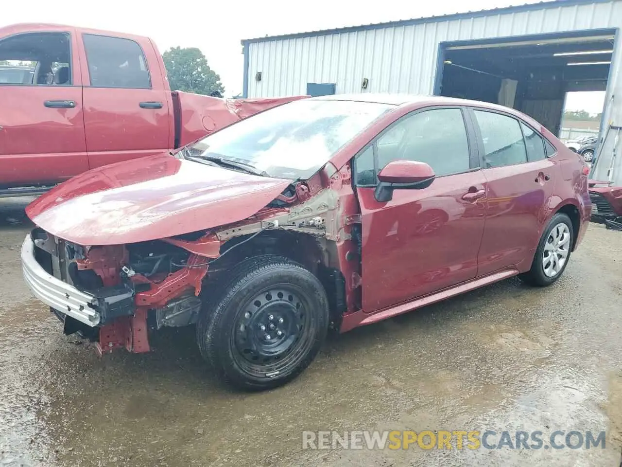 1 Photograph of a damaged car 5YFB4MDE2PP079620 TOYOTA COROLLA 2023