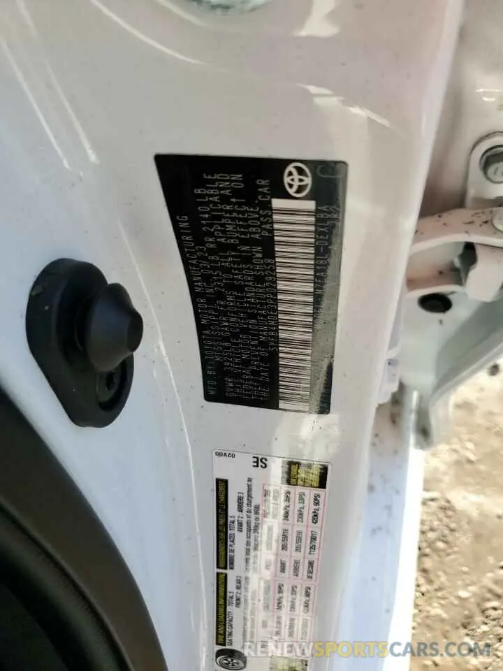 13 Photograph of a damaged car 5YFB4MDE3PP029258 TOYOTA COROLLA 2023