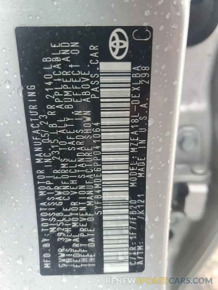13 Photograph of a damaged car 5YFB4MDE6PP041064 TOYOTA COROLLA 2023