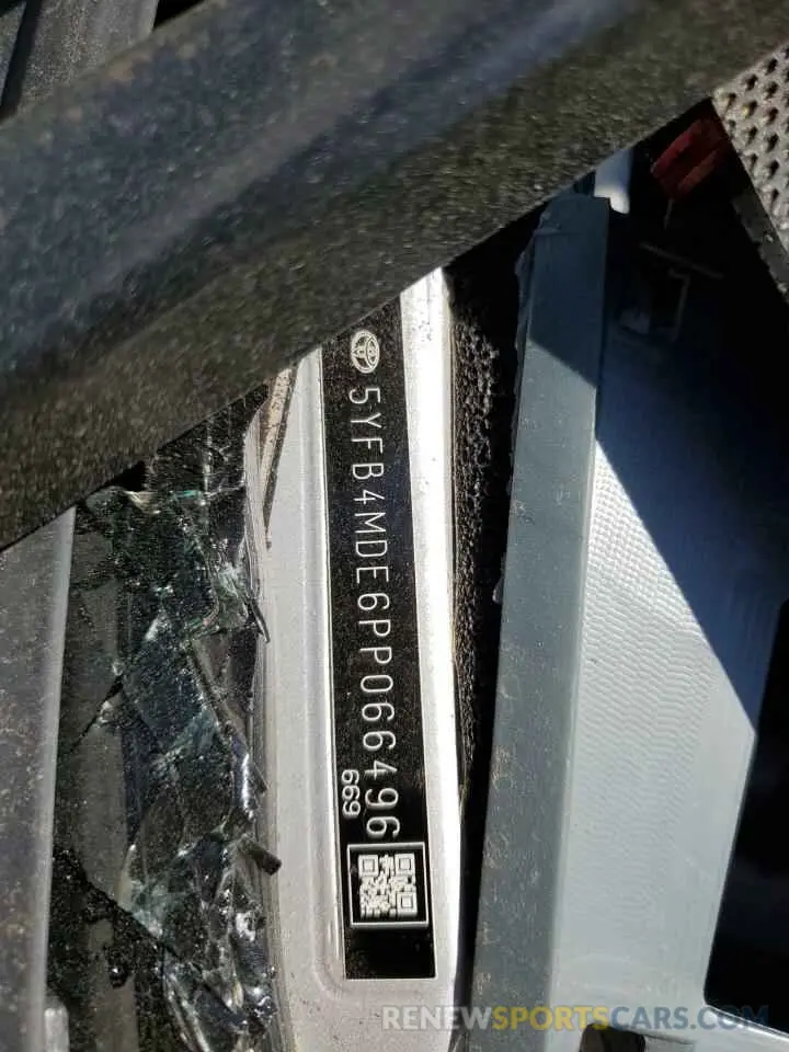 13 Photograph of a damaged car 5YFB4MDE6PP066496 TOYOTA COROLLA 2023