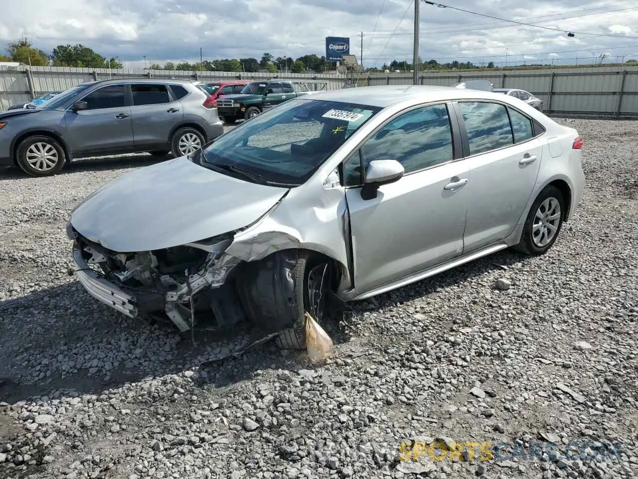 1 Photograph of a damaged car 5YFB4MDE6PP078373 TOYOTA COROLLA 2023