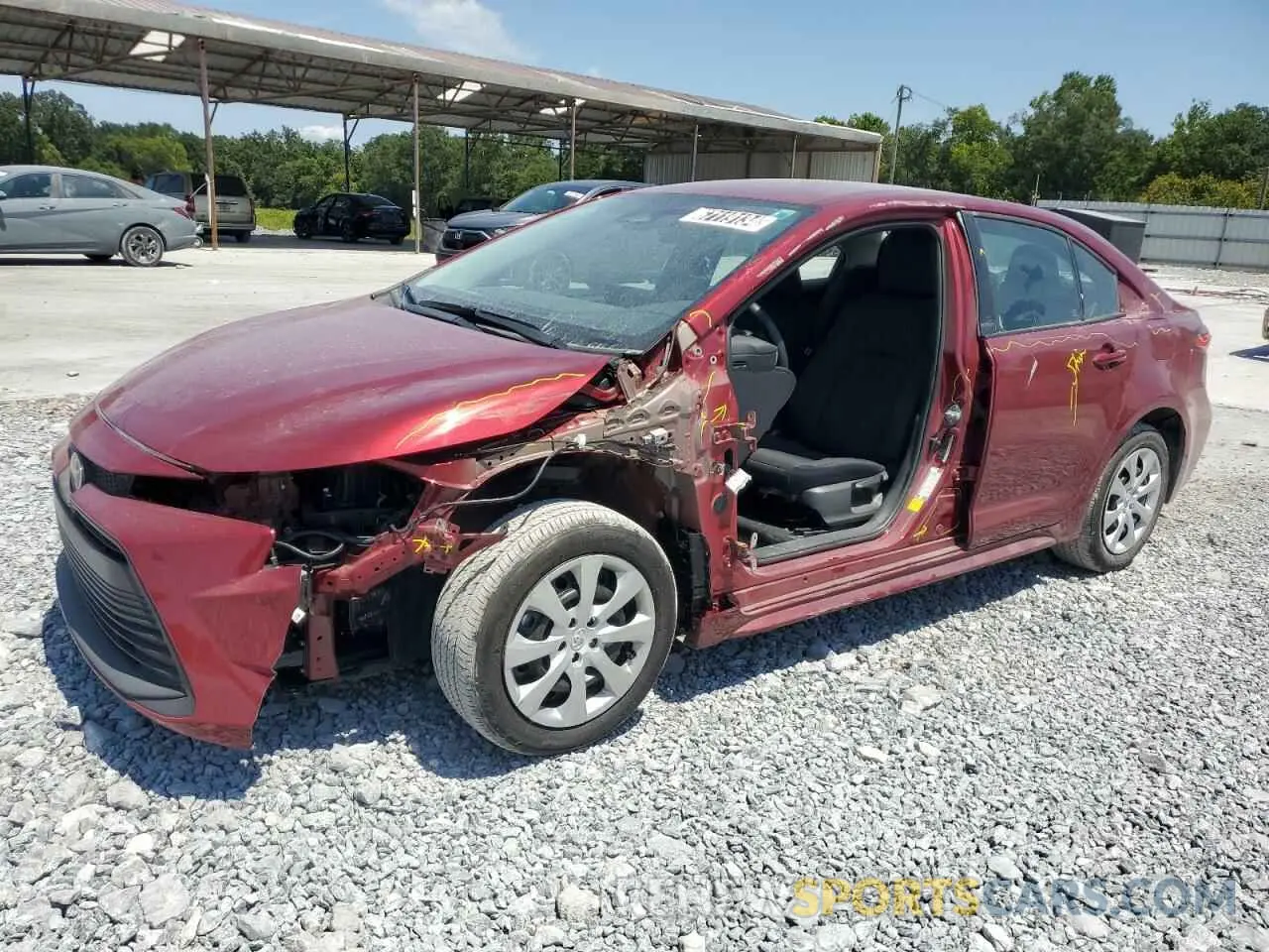 1 Photograph of a damaged car 5YFB4MDE7PP033359 TOYOTA COROLLA 2023