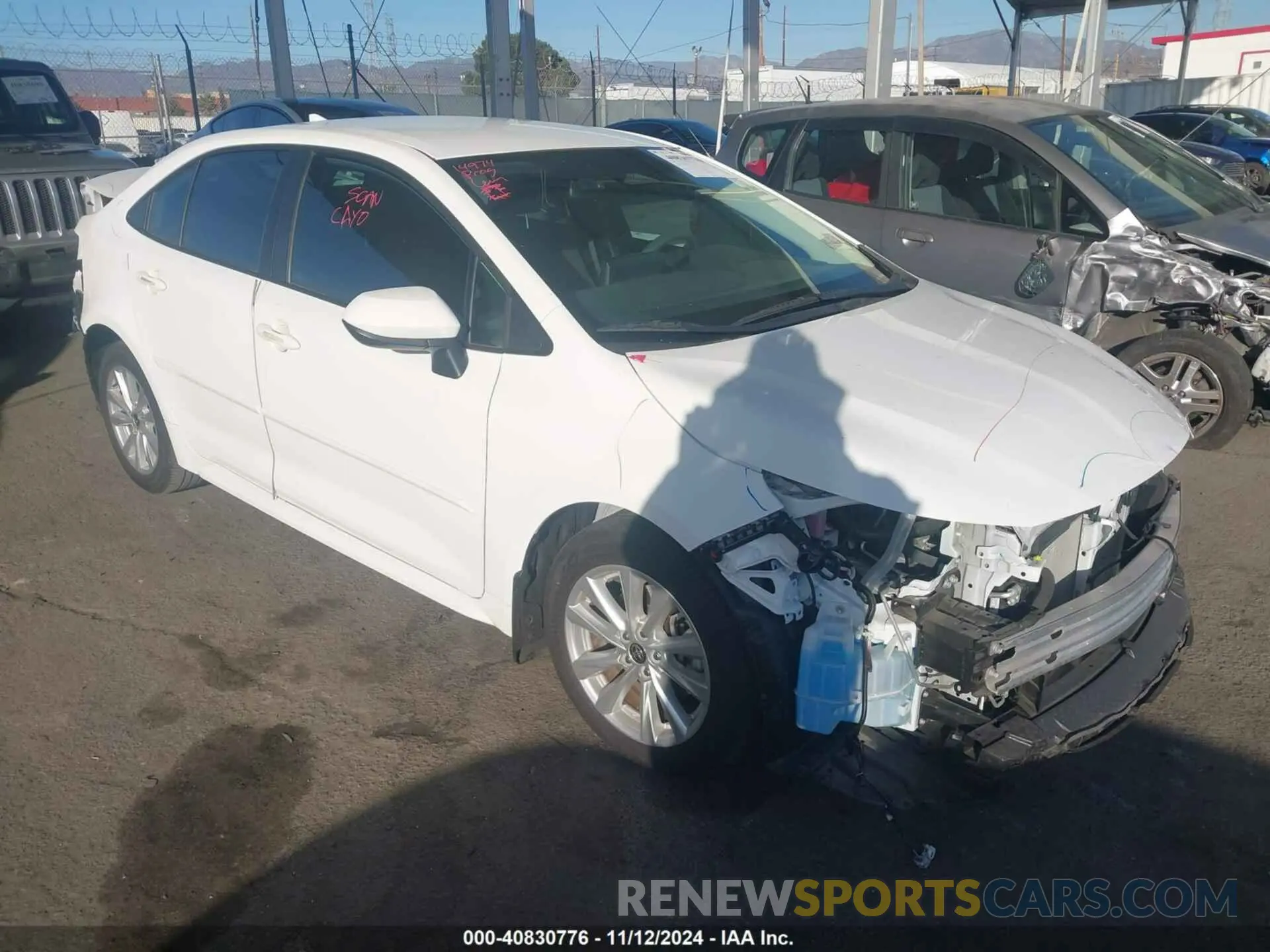 1 Photograph of a damaged car 5YFB4MDE8PP042474 TOYOTA COROLLA 2023
