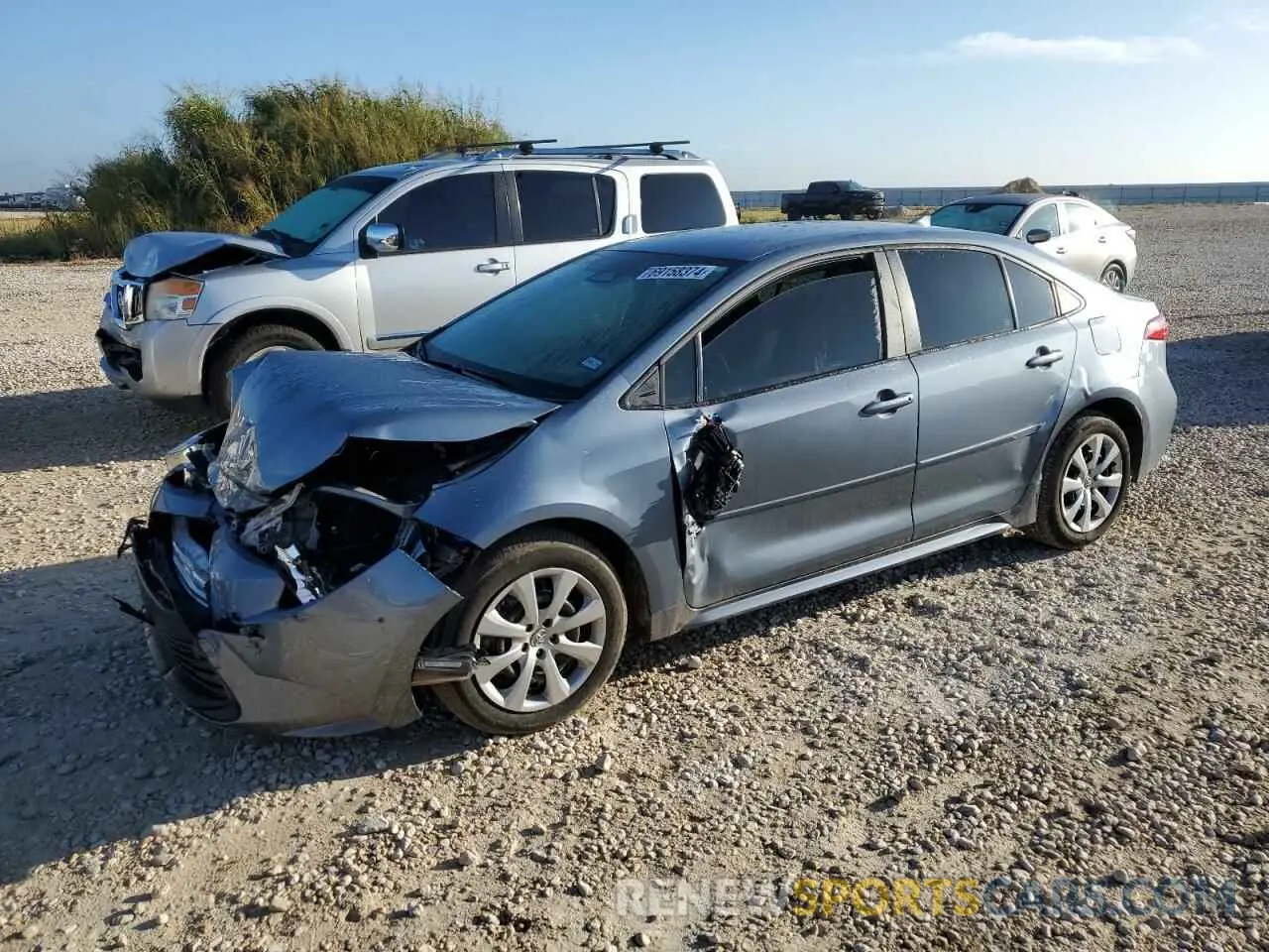 1 Photograph of a damaged car 5YFB4MDE9PP036828 TOYOTA COROLLA 2023