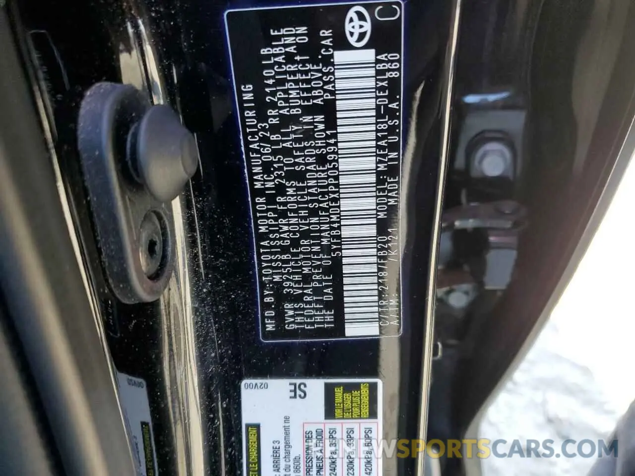 12 Photograph of a damaged car 5YFB4MDEXPP059941 TOYOTA COROLLA 2023