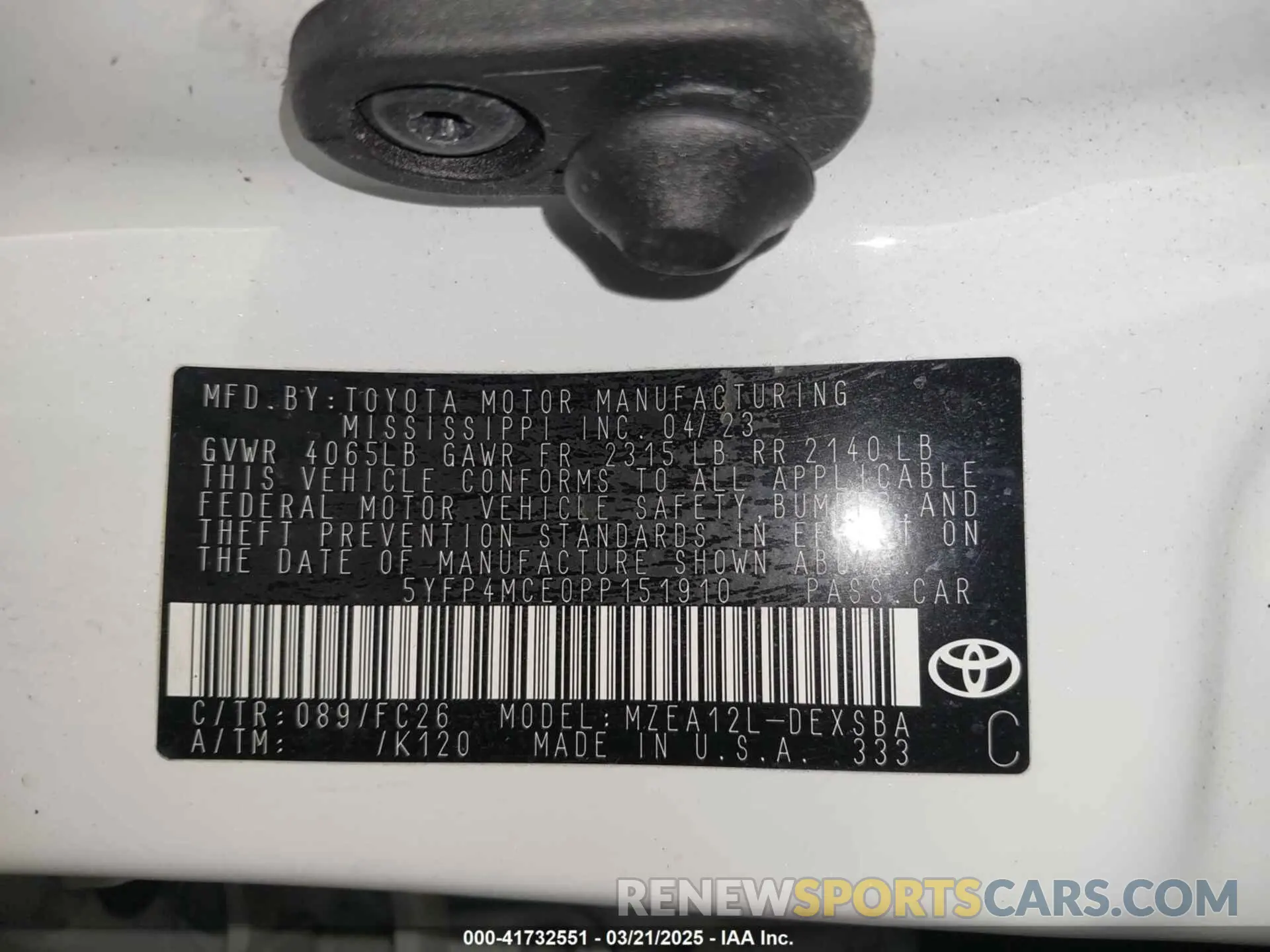 9 Photograph of a damaged car 5YFP4MCE0PP151910 TOYOTA COROLLA 2023