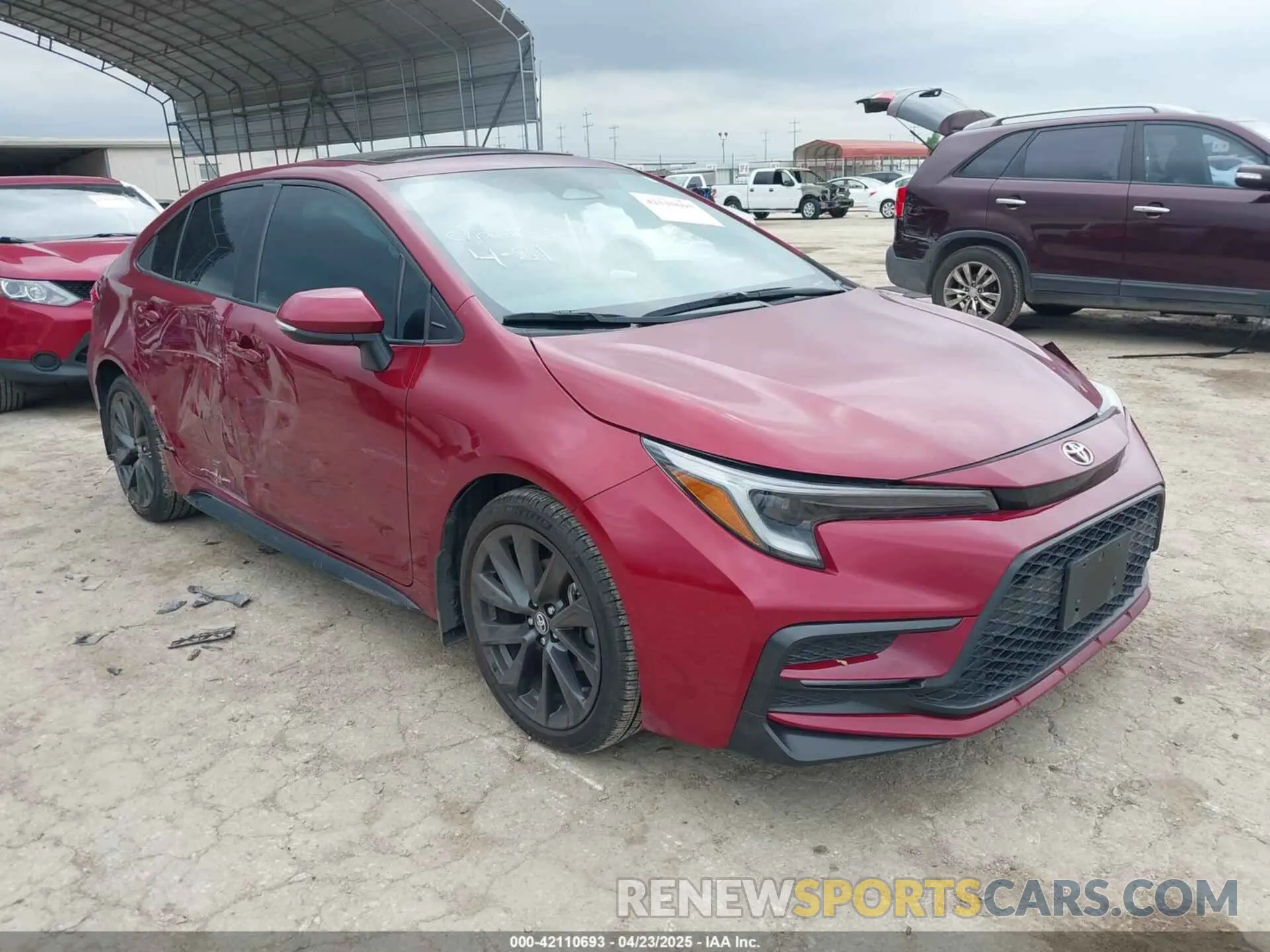1 Photograph of a damaged car 5YFP4MCE7PP143562 TOYOTA COROLLA 2023