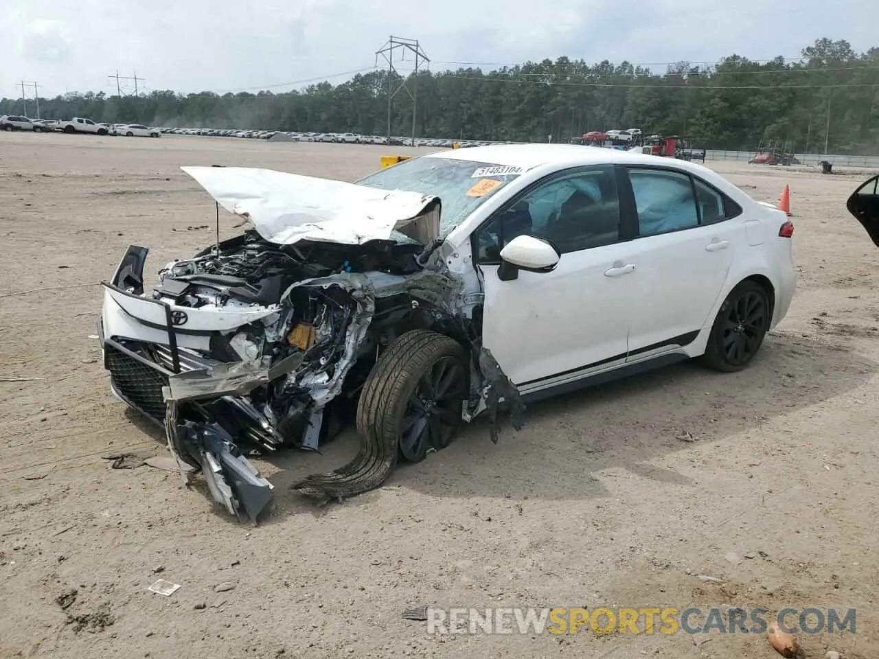 1 Photograph of a damaged car 5YFS4MCE0PP163128 TOYOTA COROLLA 2023
