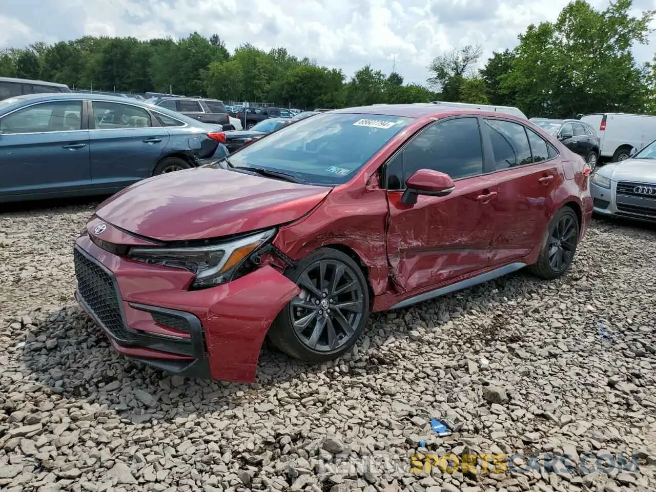 1 Photograph of a damaged car 5YFS4MCE6PP140713 TOYOTA COROLLA 2023