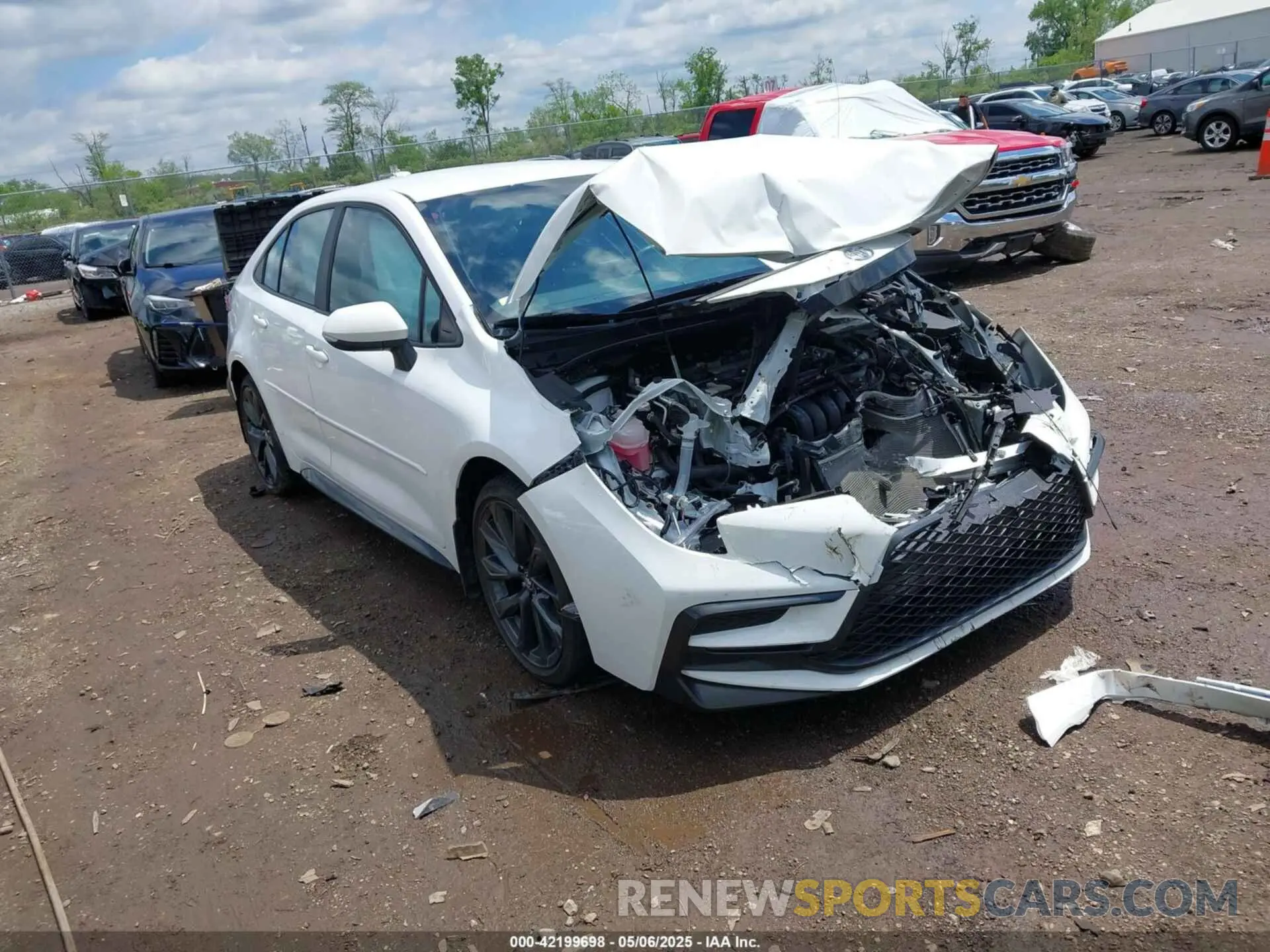 1 Photograph of a damaged car 5YFS4MCE6PP160380 TOYOTA COROLLA 2023