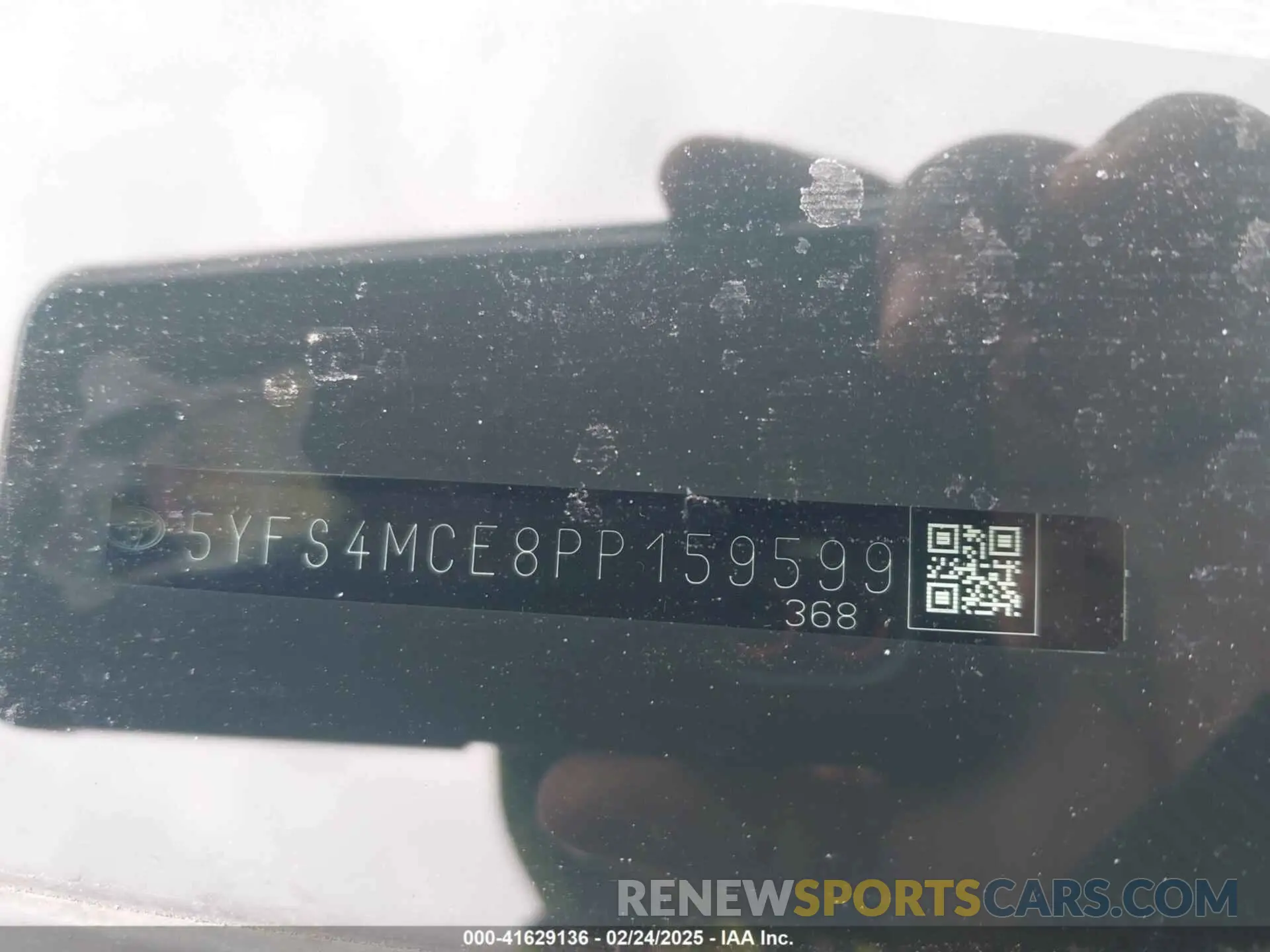 9 Photograph of a damaged car 5YFS4MCE8PP159599 TOYOTA COROLLA 2023