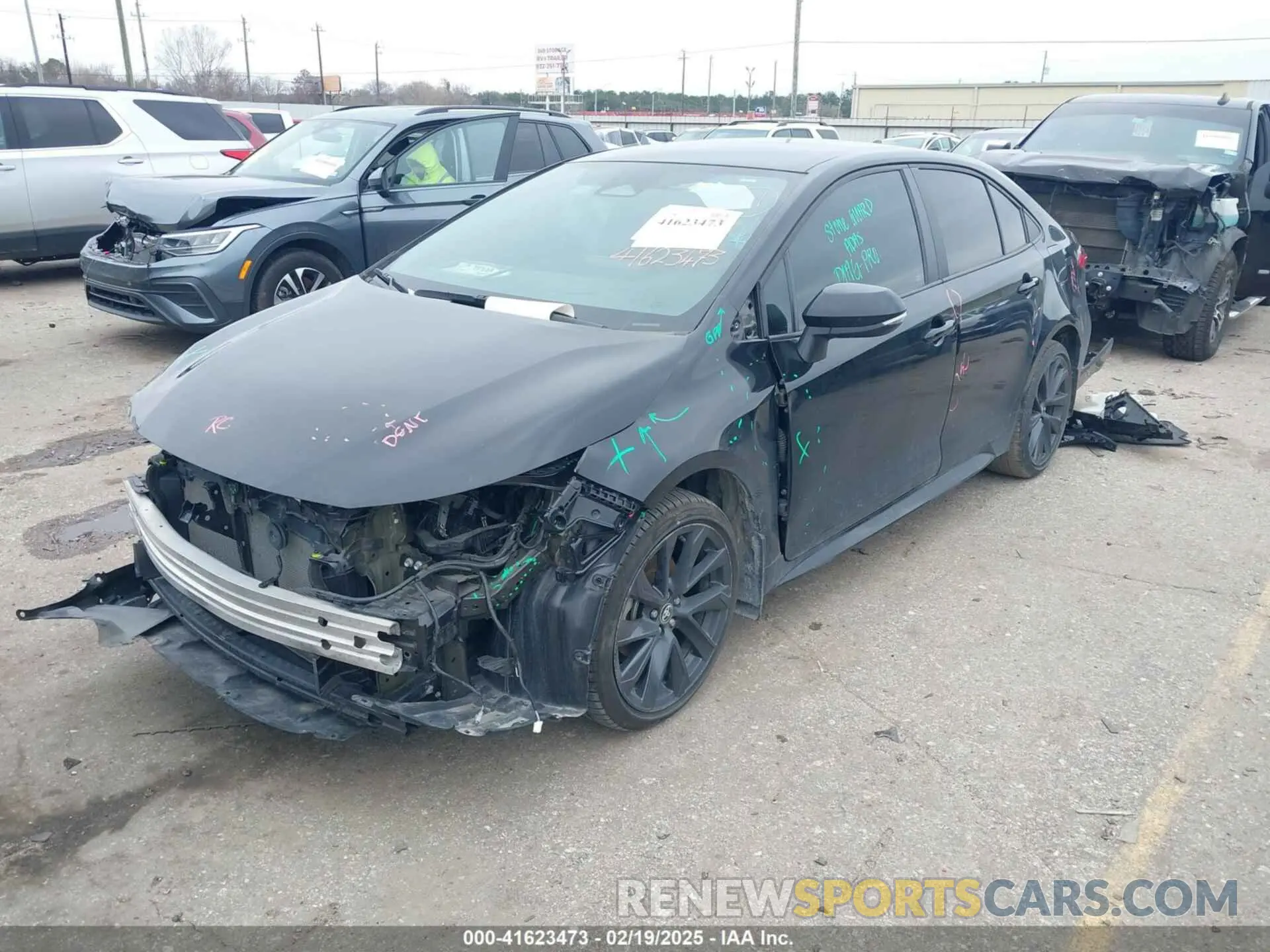 2 Photograph of a damaged car 5YFS4MCE9PP156596 TOYOTA COROLLA 2023