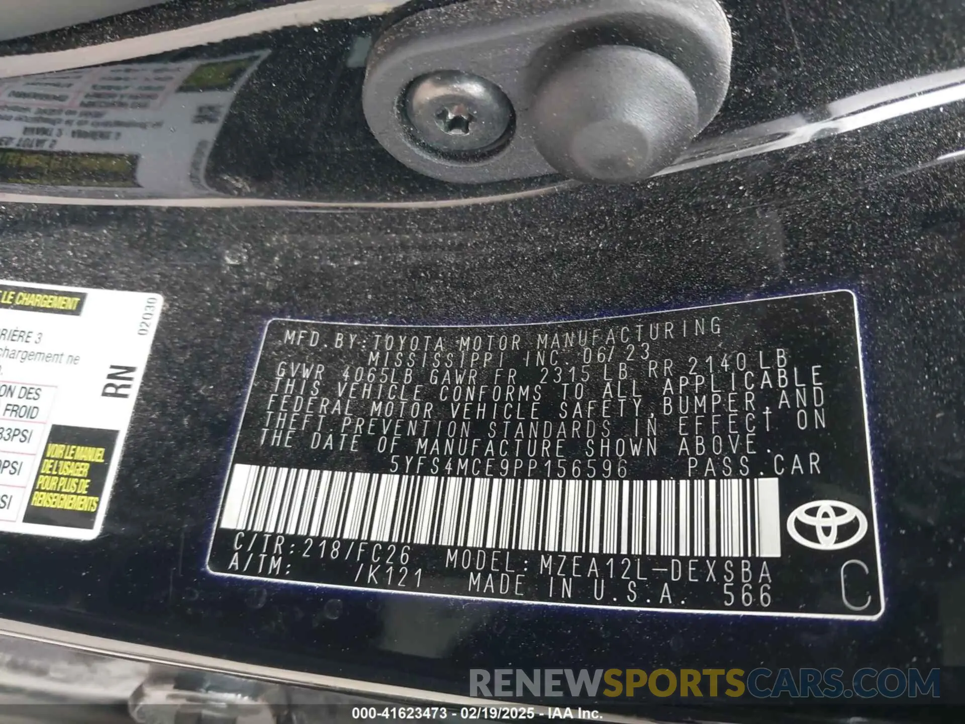 9 Photograph of a damaged car 5YFS4MCE9PP156596 TOYOTA COROLLA 2023
